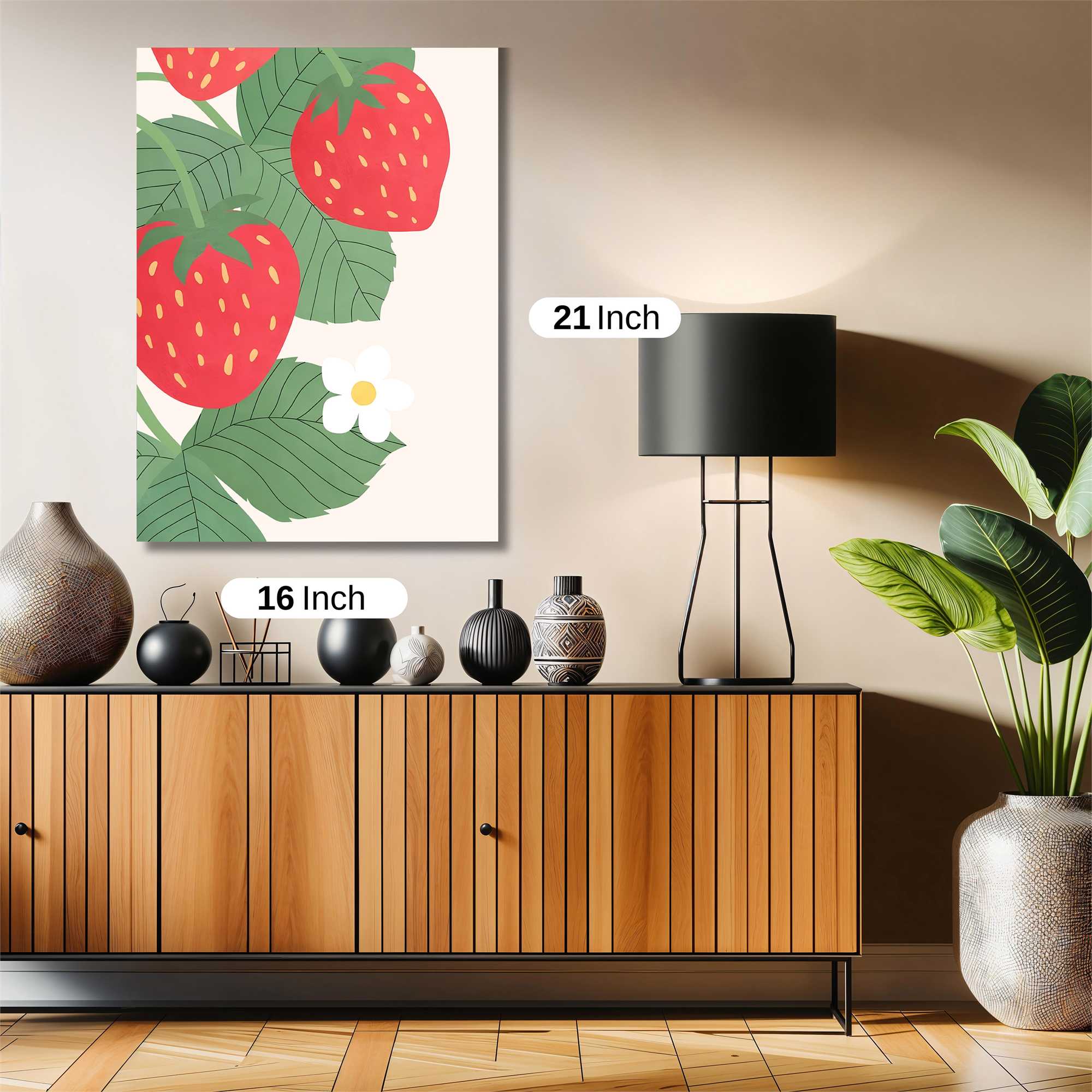 Strawberry Serenity Safe Wall Magnetic / M
