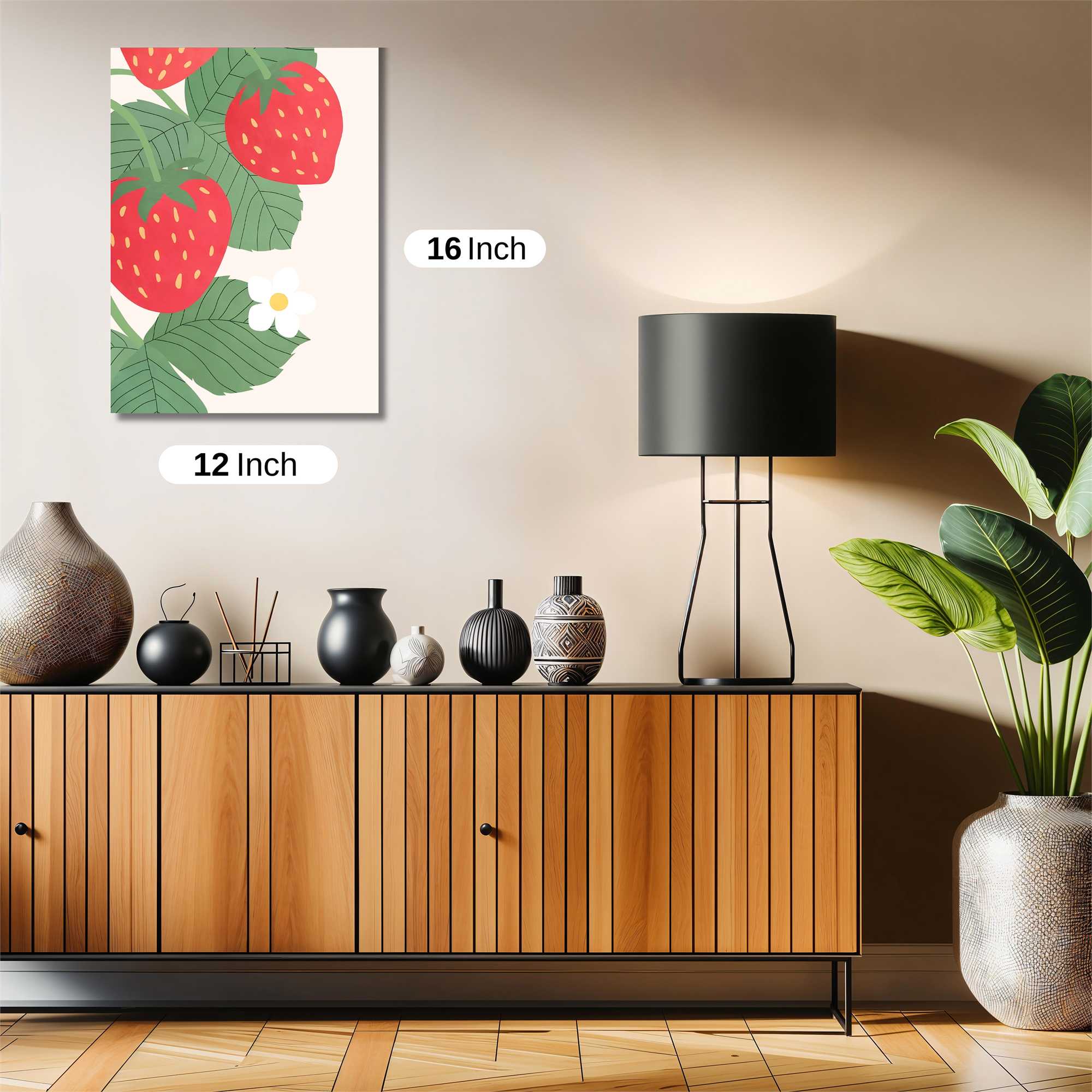 Strawberry Serenity Safe Wall Magnetic / M