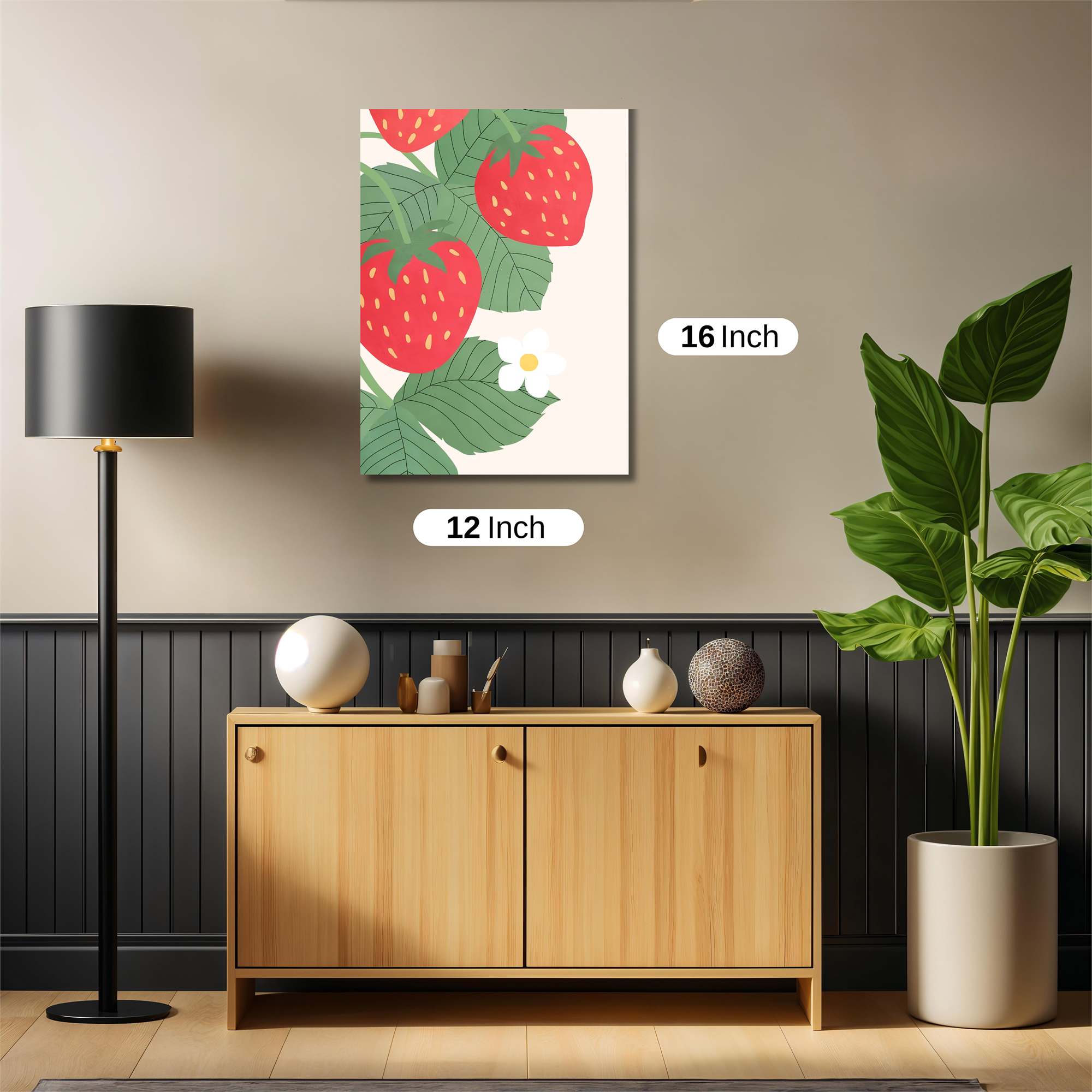 Strawberry Serenity Safe Wall Magnetic / M