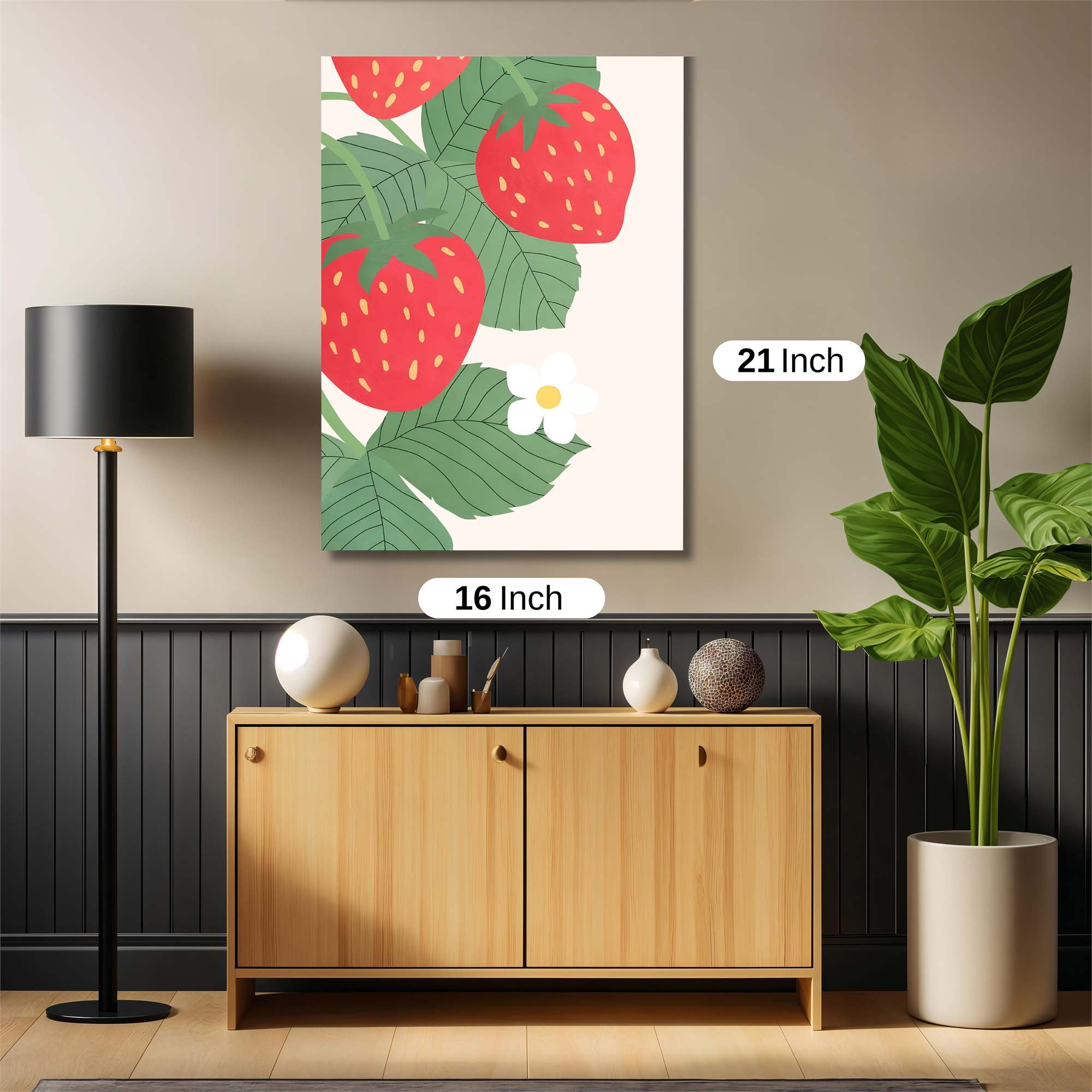 Strawberry Serenity Safe Wall Magnetic / M
