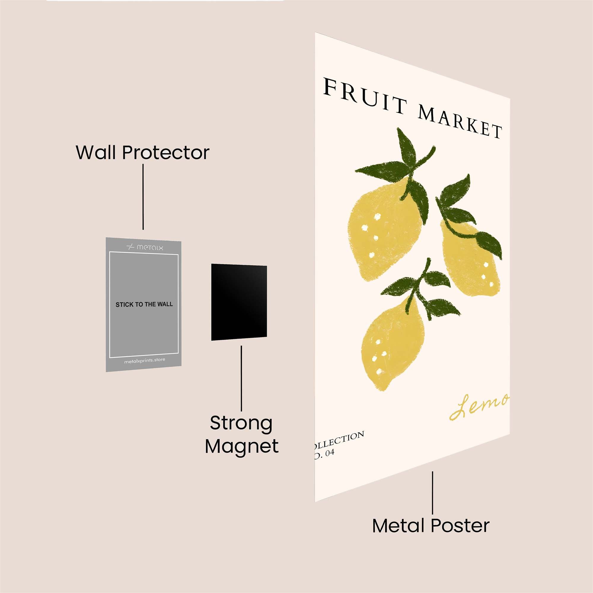 Lemon Delight Safe Wall Magnetic / M