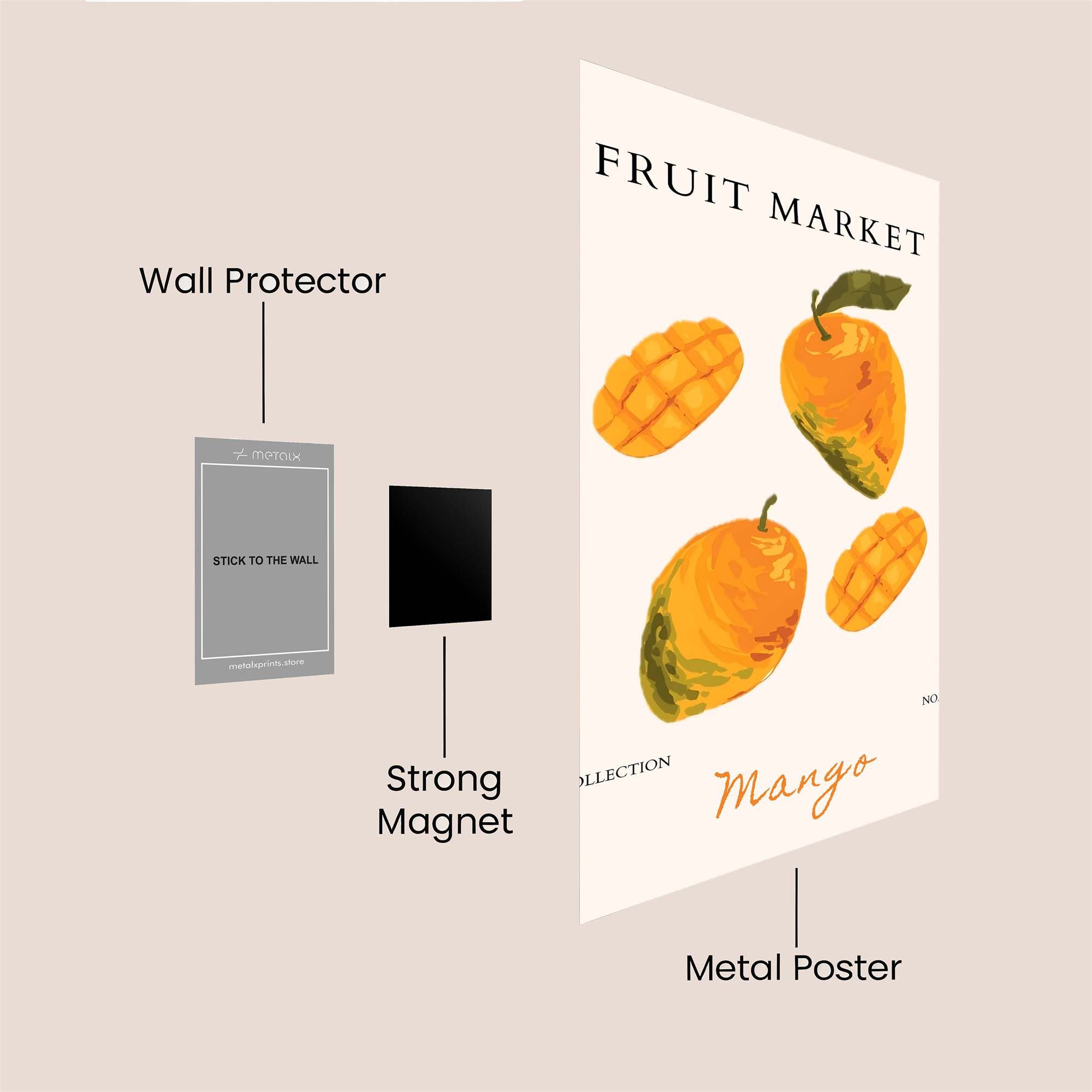Mango Mellow Safe Wall Magnetic / M