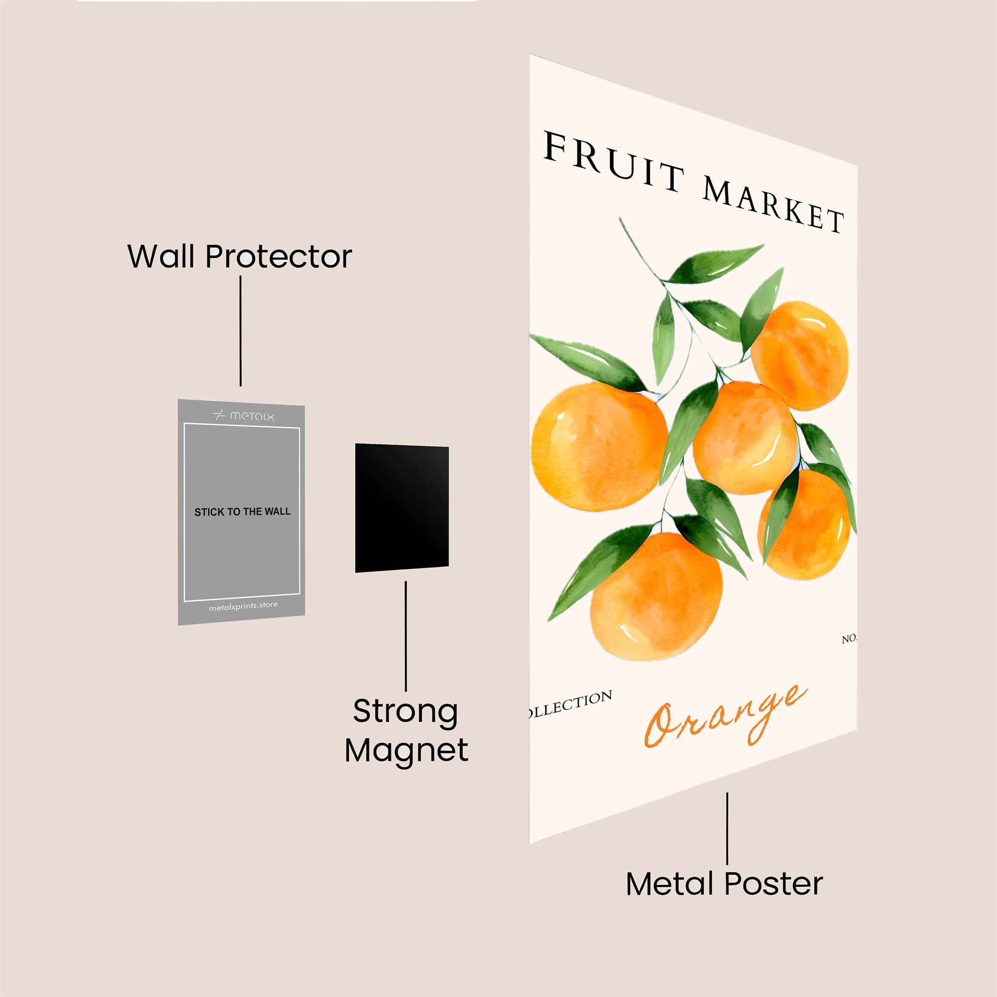 Orange Bliss Safe Wall Magnetic / M