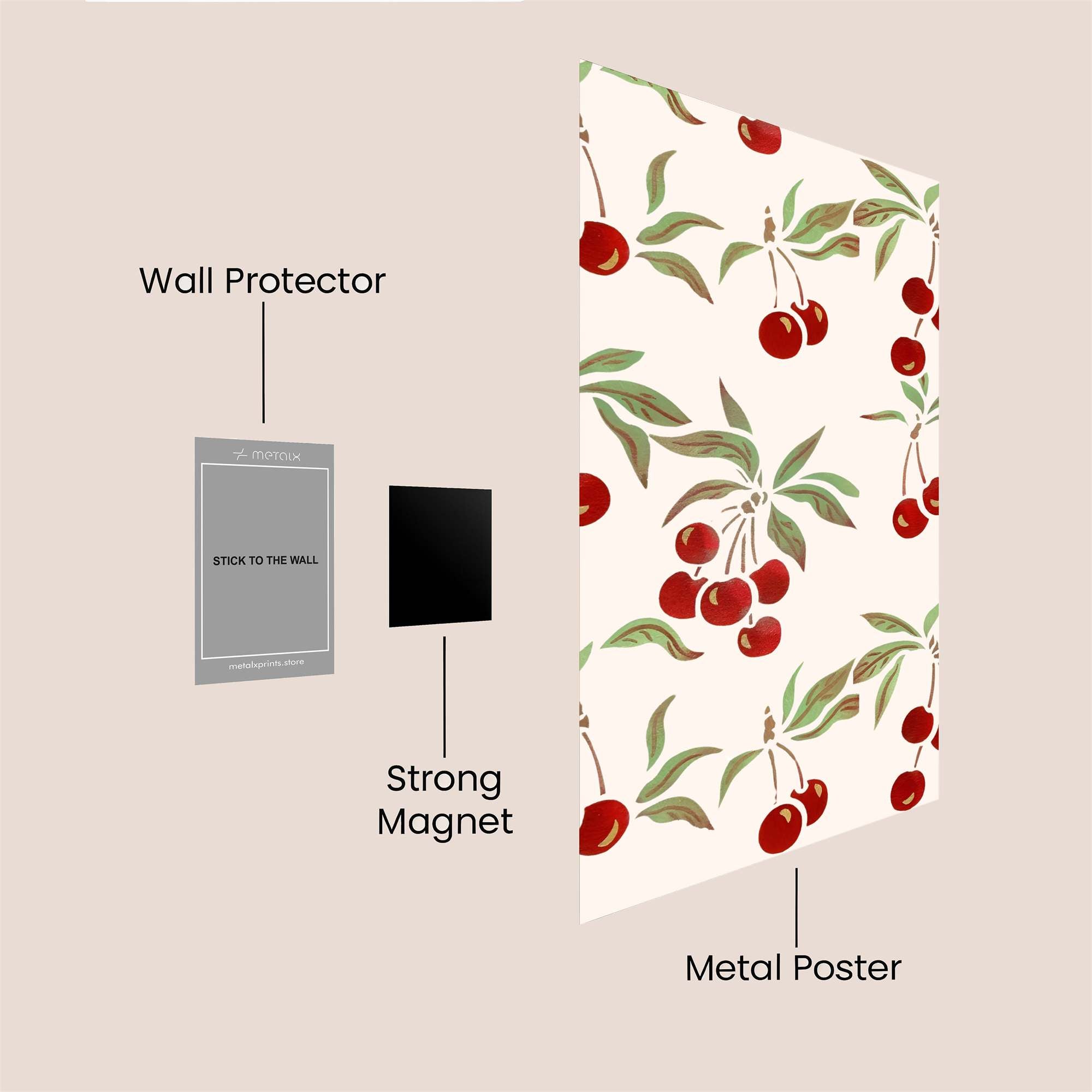 Cherry Delight Safe Wall Magnetic / M