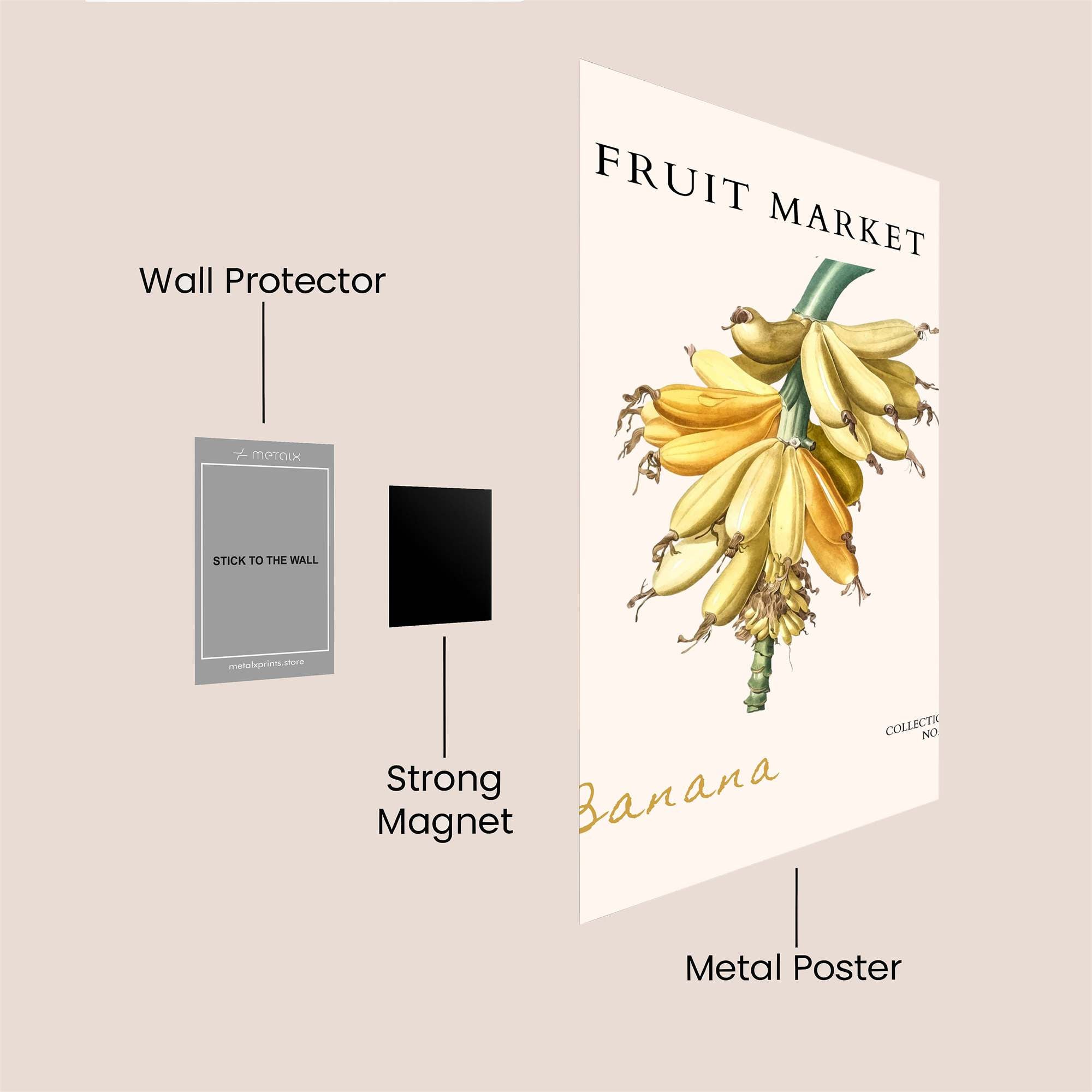 Banana Bliss Safe Wall Magnetic / M