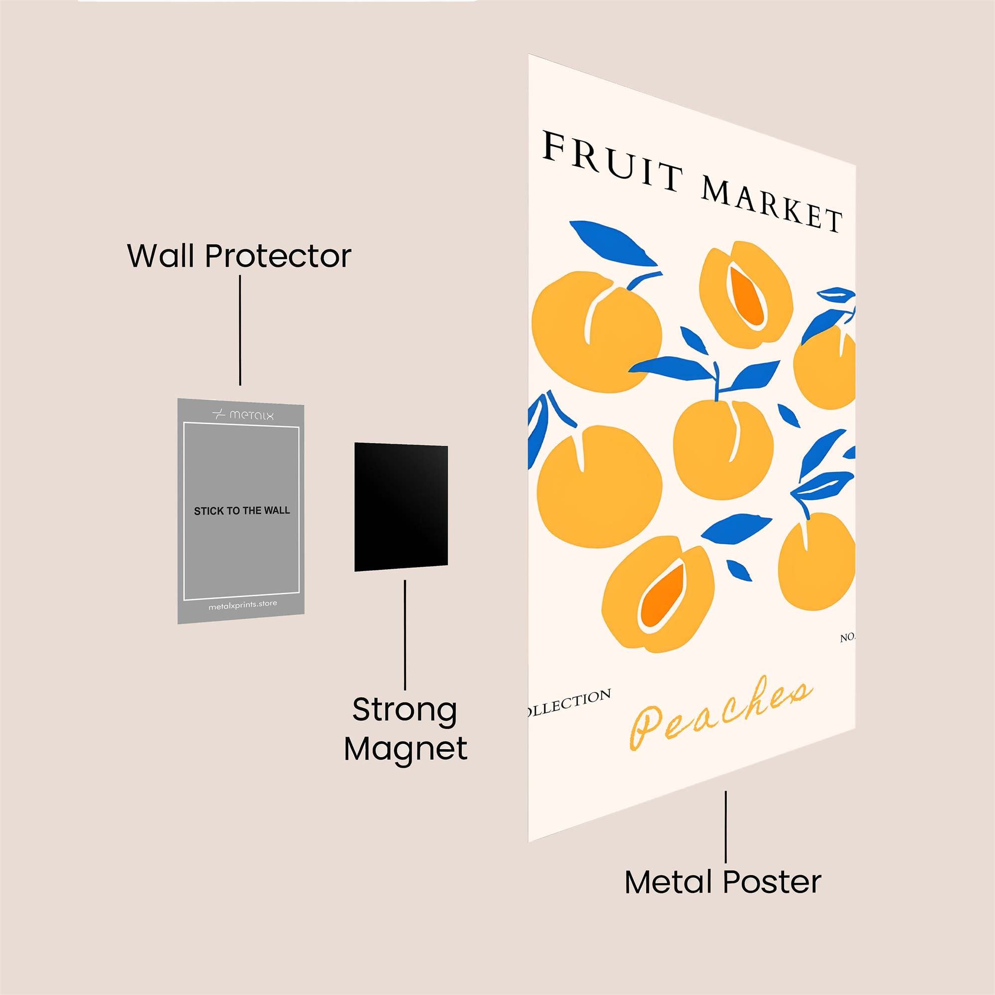 Peaches Bliss Safe Wall Magnetic / M