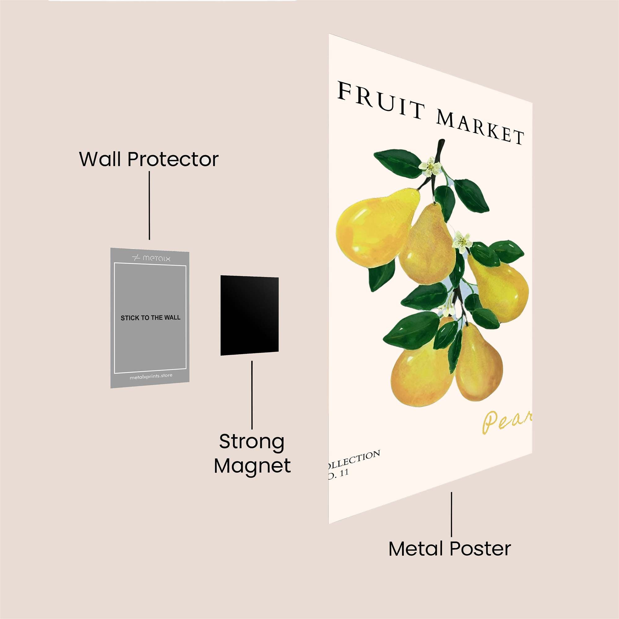 Pear Bliss Safe Wall Magnetic / M
