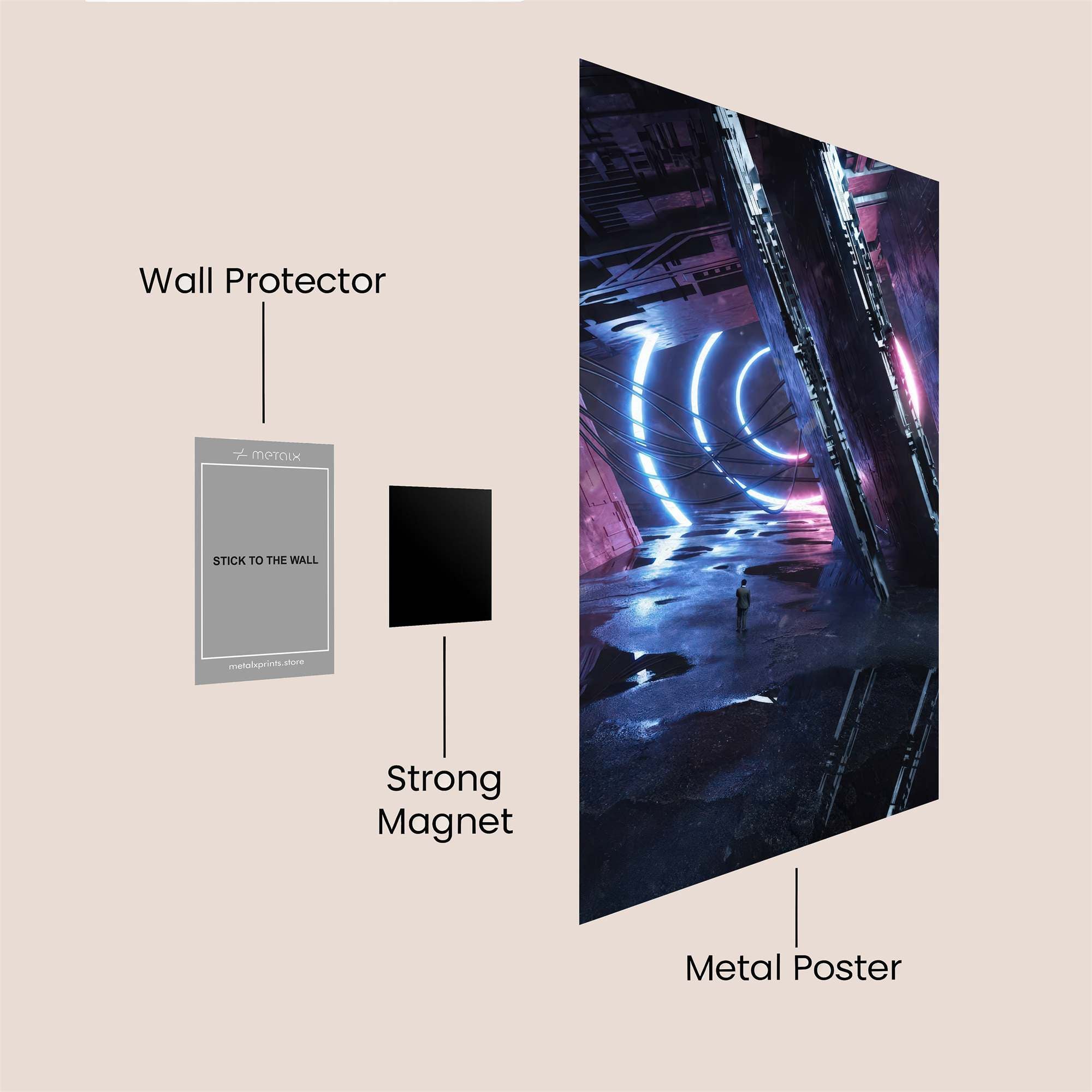 Portal Mystery Safe Wall Magnetic / M