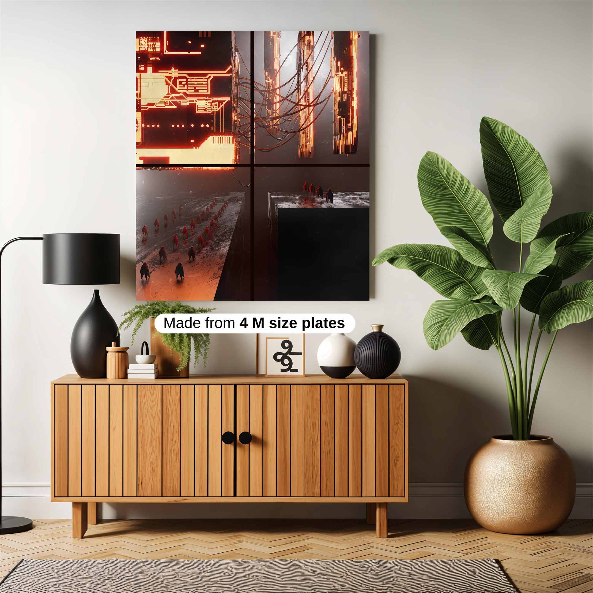 Neon Dystopia Safe Wall Magnetic / M