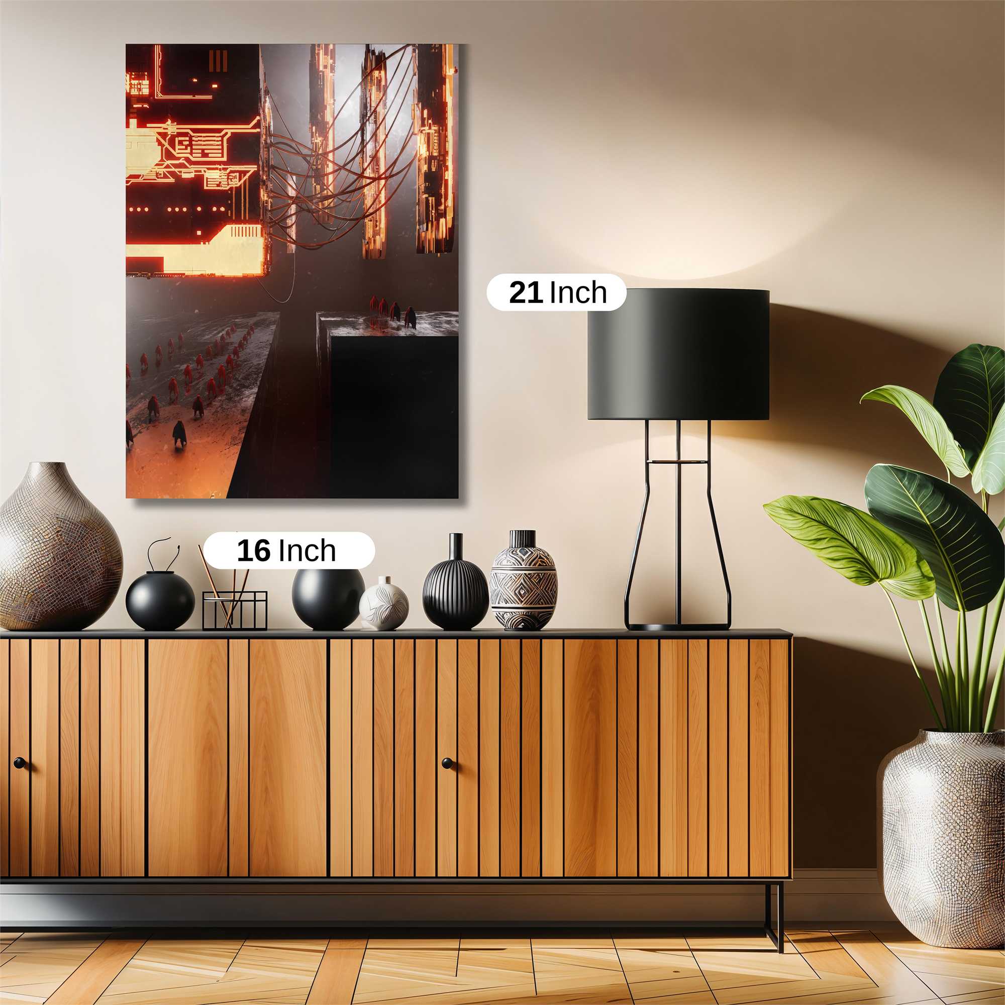 Neon Dystopia Safe Wall Magnetic / M