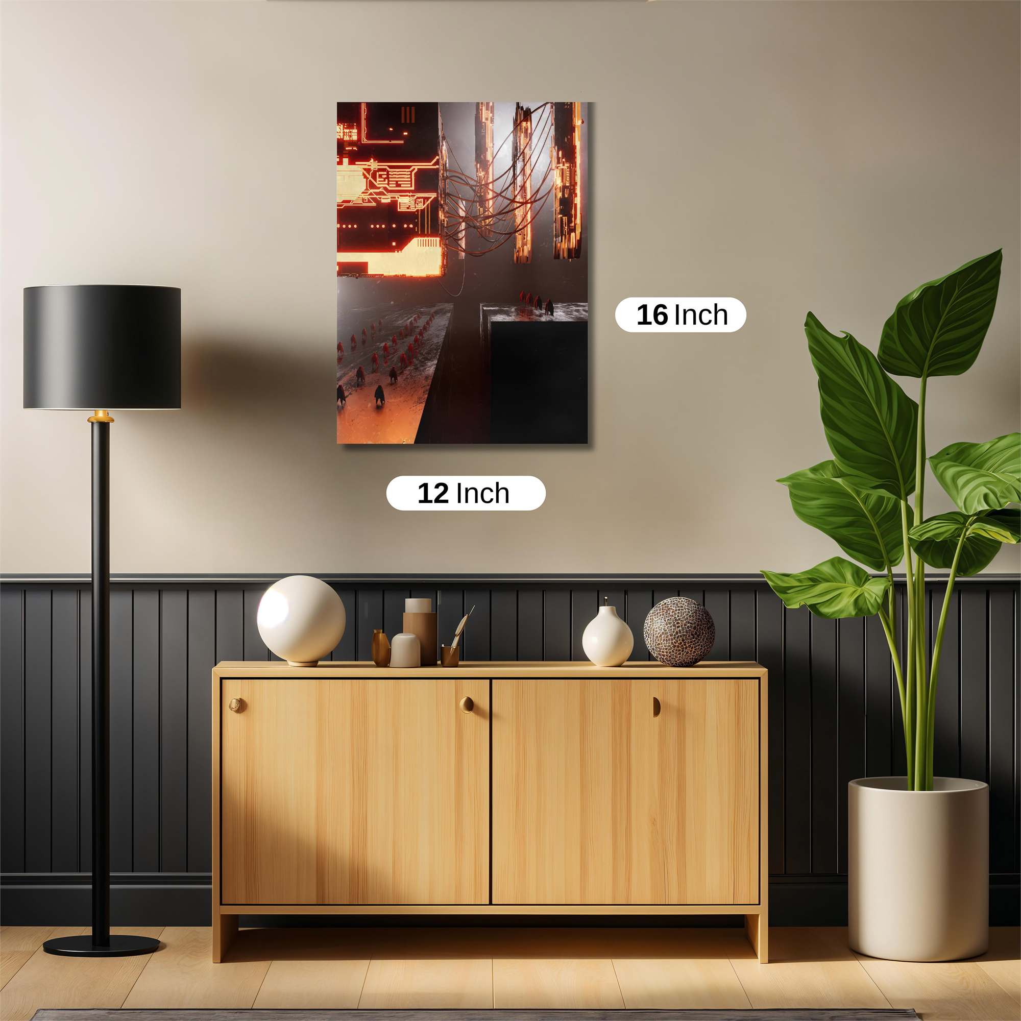 Neon Dystopia Safe Wall Magnetic / M