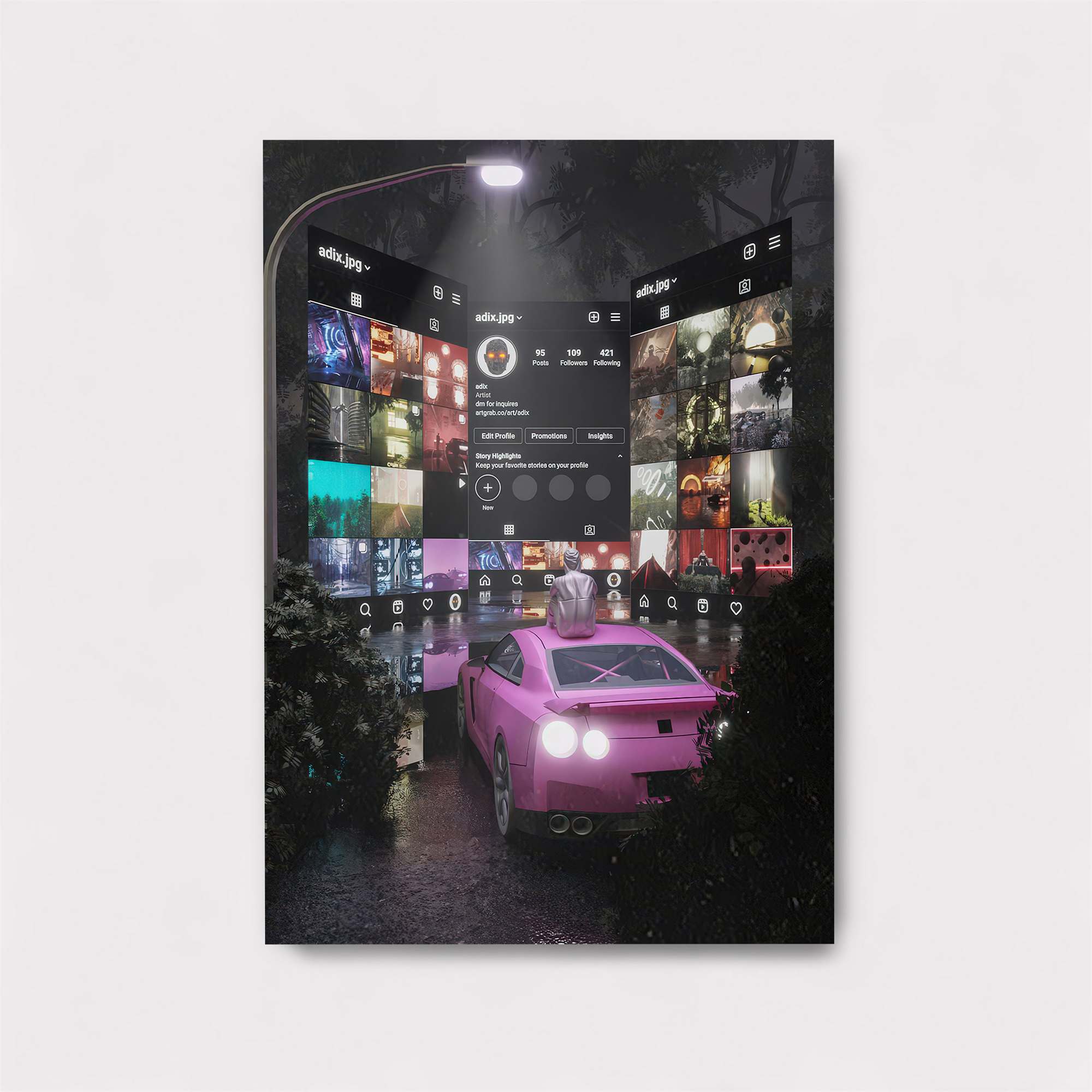 Digital Dream Safe Wall Magnetic / M