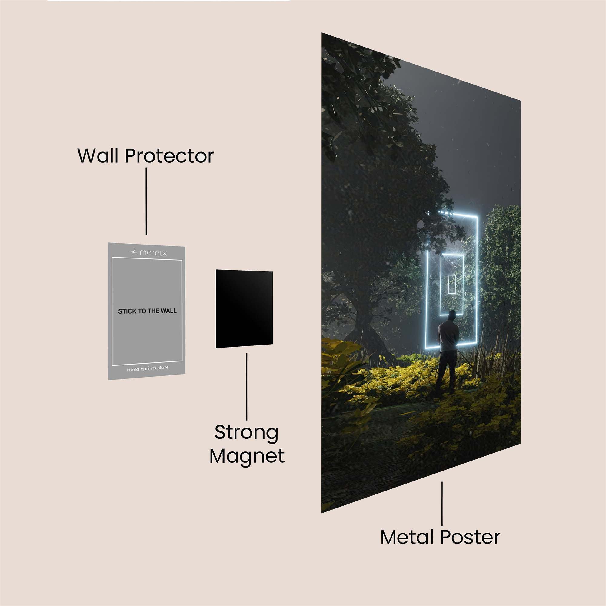 Portal Serene Safe Wall Magnetic / M