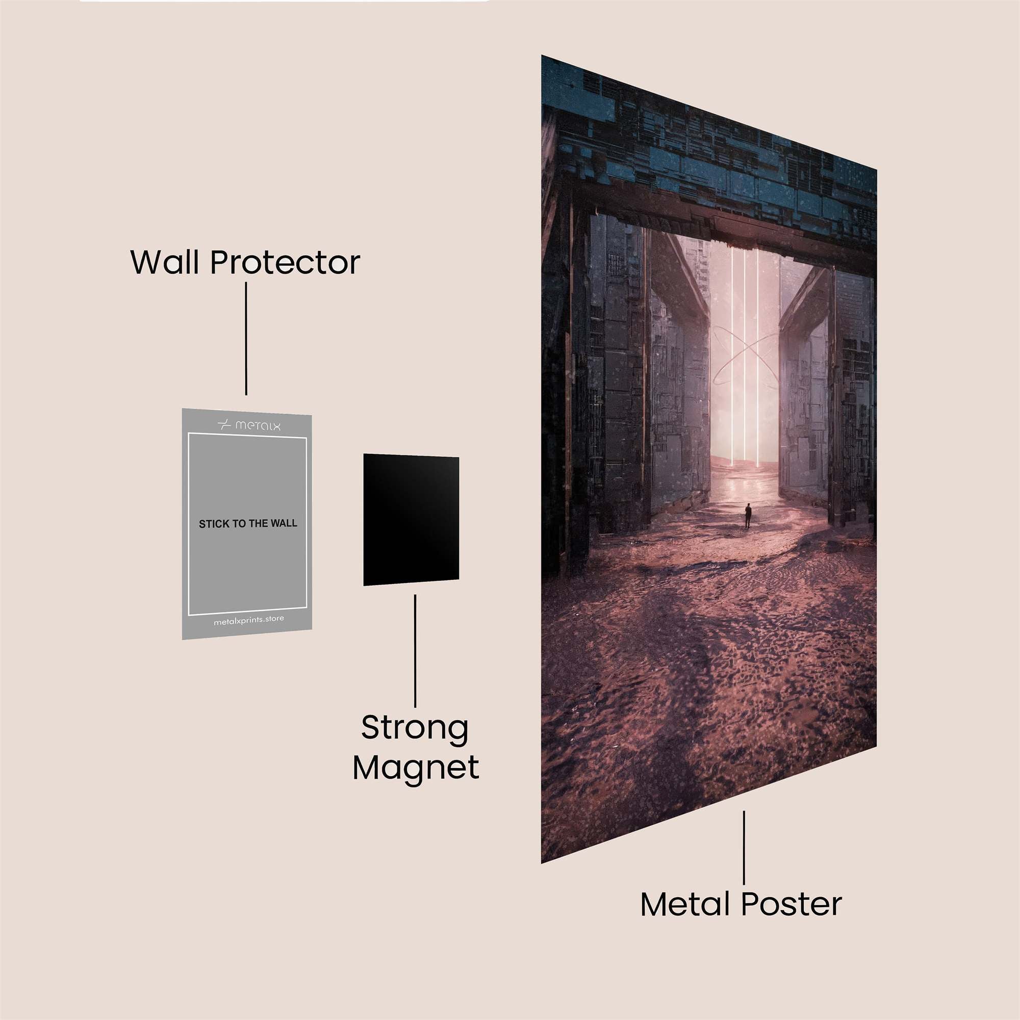 Portal Serenity Safe Wall Magnetic / M