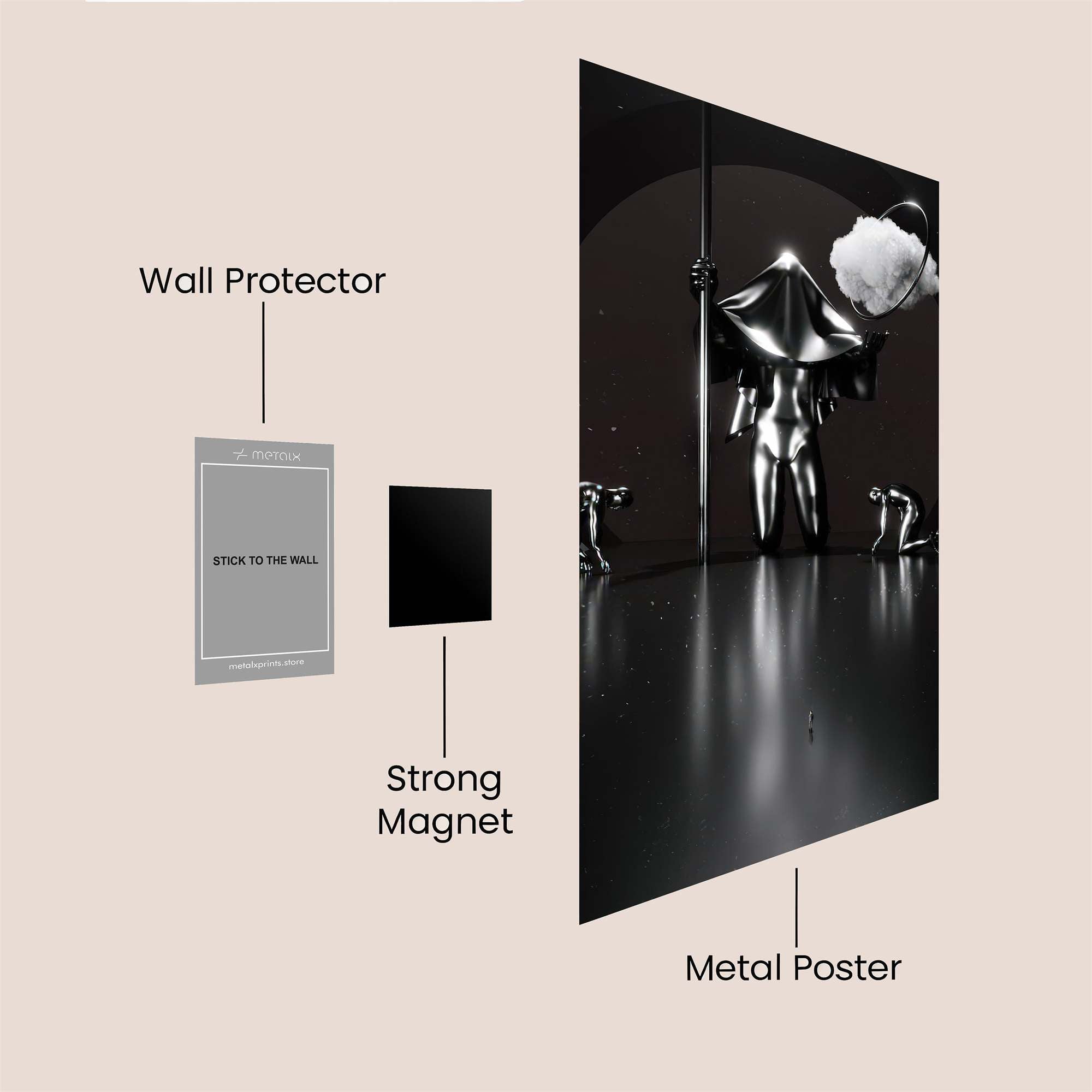 Cloud Oracle Safe Wall Magnetic / M