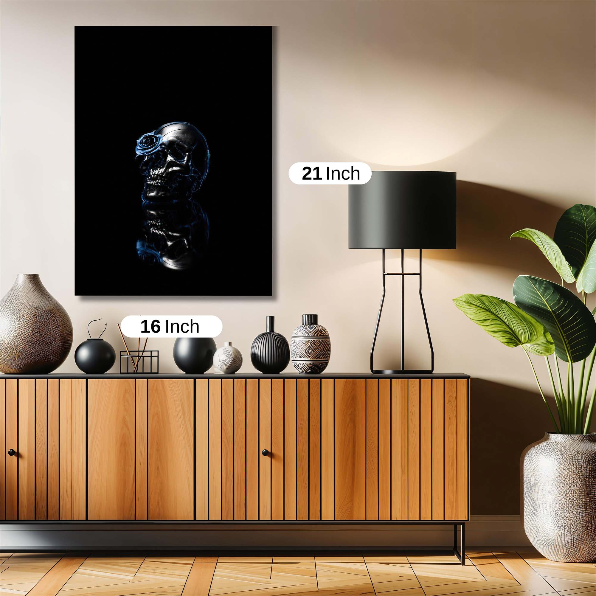 Skull Serene Safe Wall Magnetic / M
