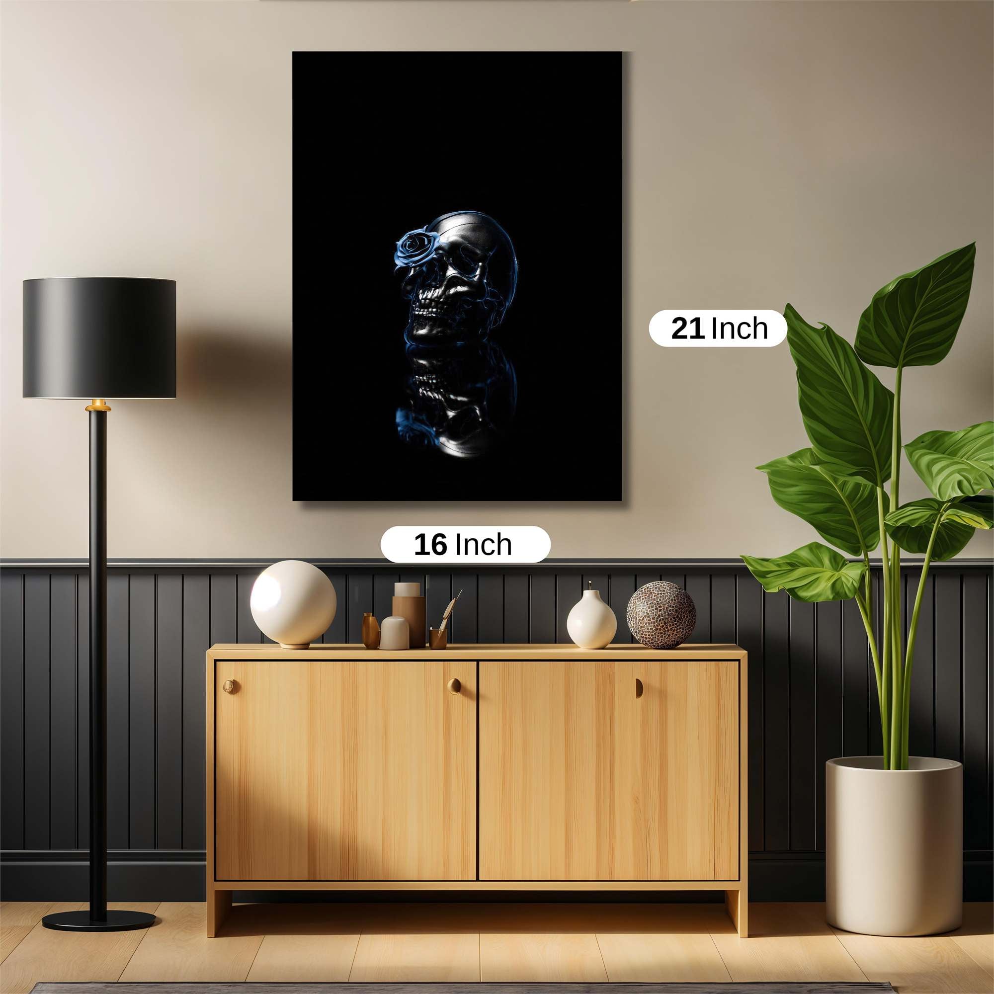 Skull Serene Safe Wall Magnetic / M