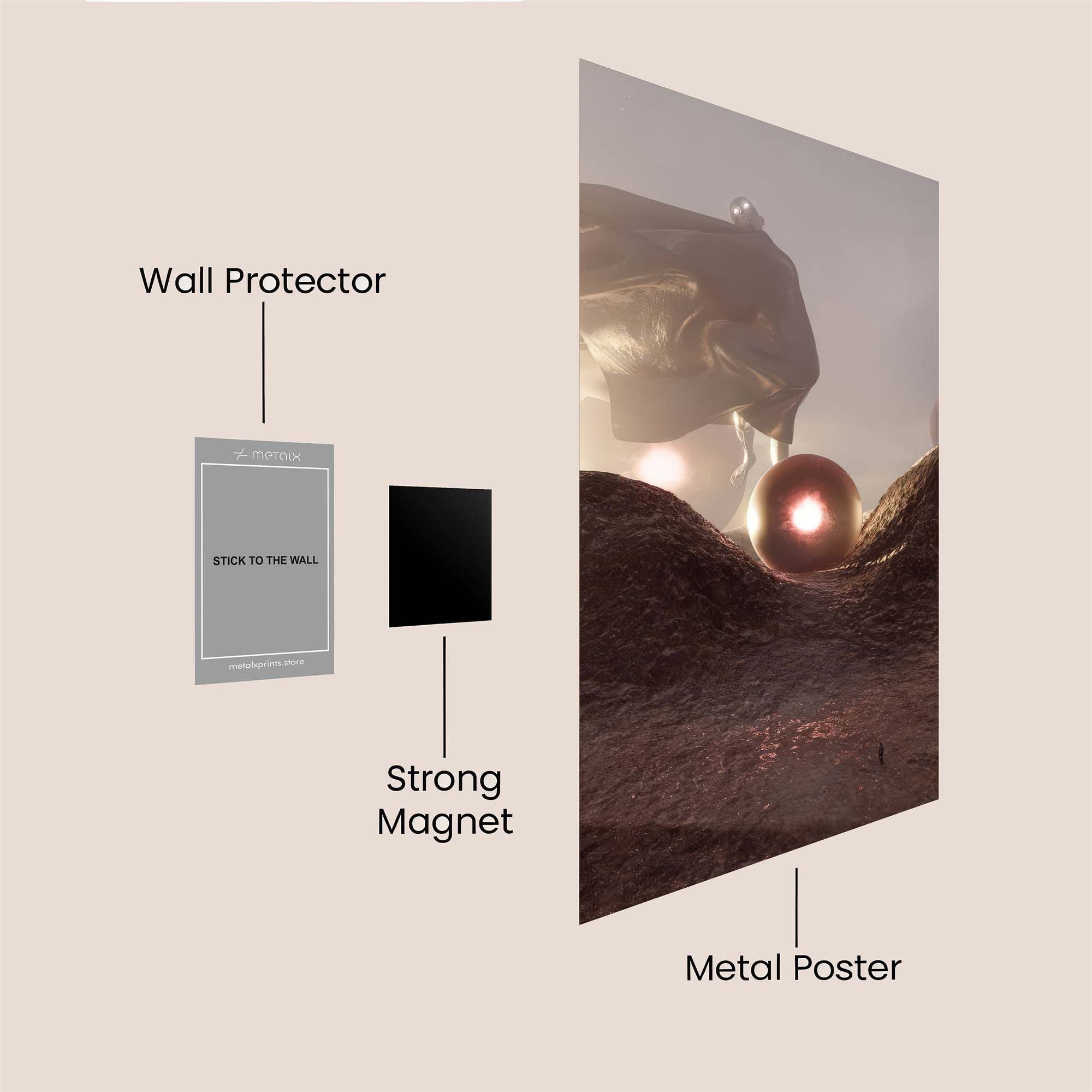 Sphere Enigma Safe Wall Magnetic / M