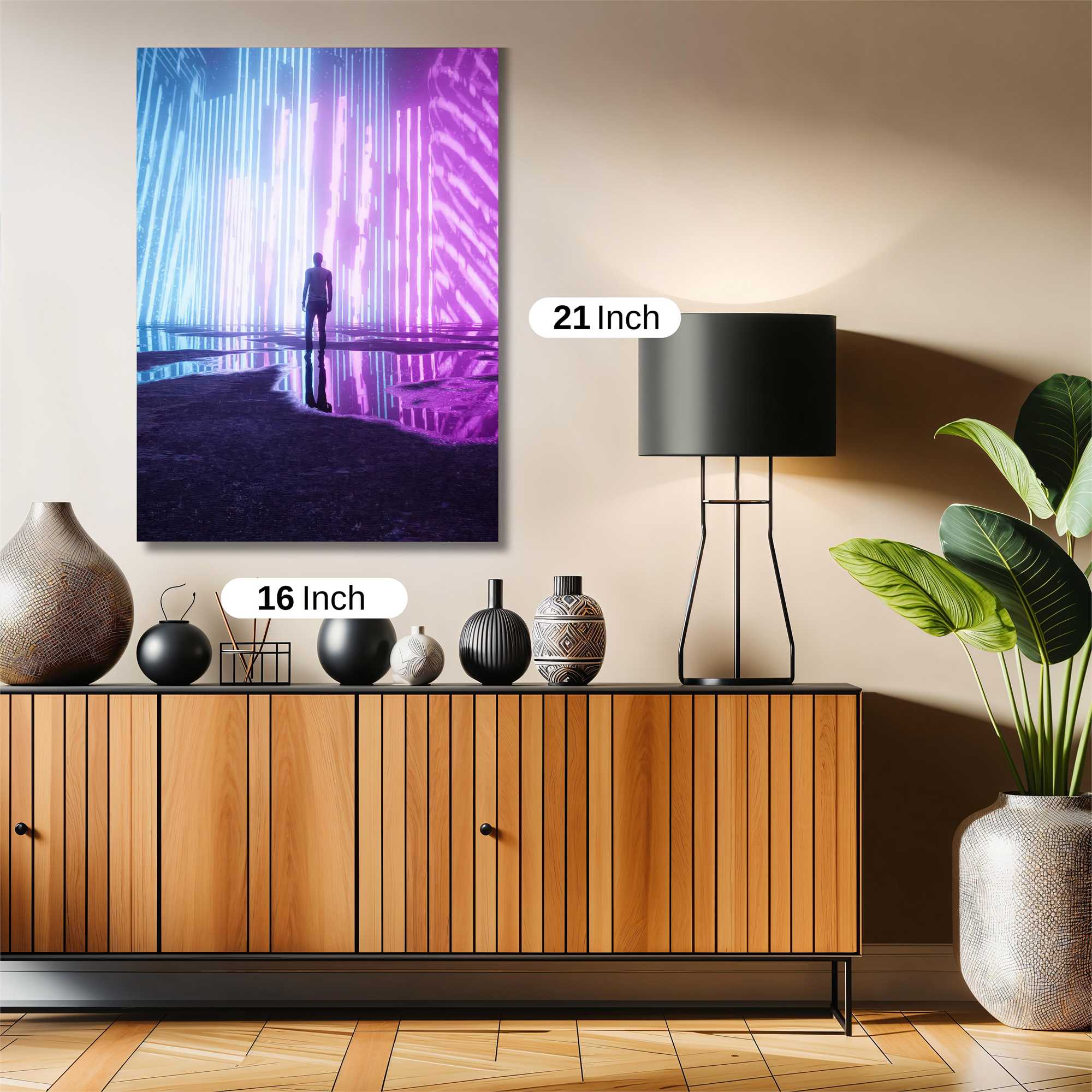 Neon Solitude Safe Wall Magnetic / M