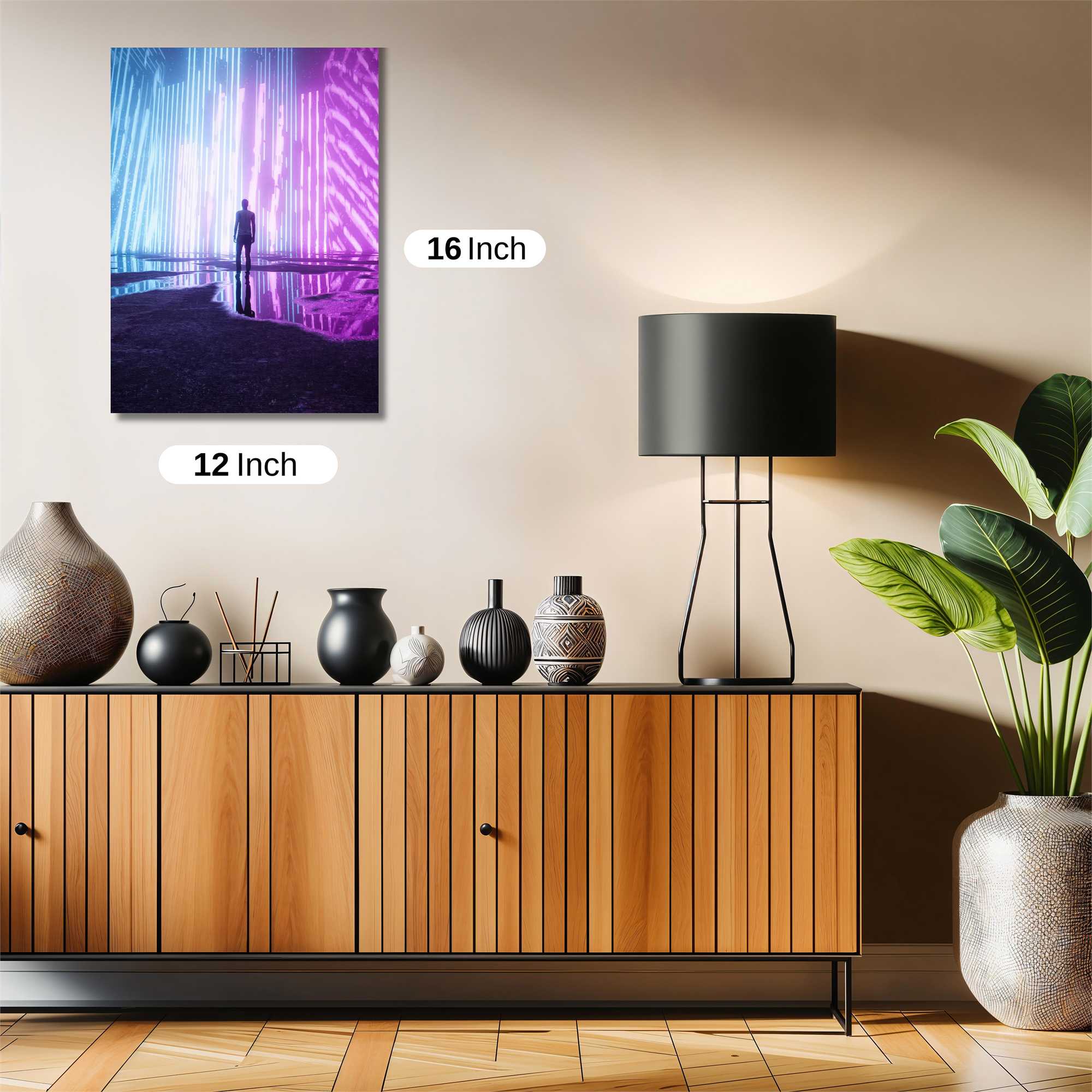 Neon Solitude Safe Wall Magnetic / M