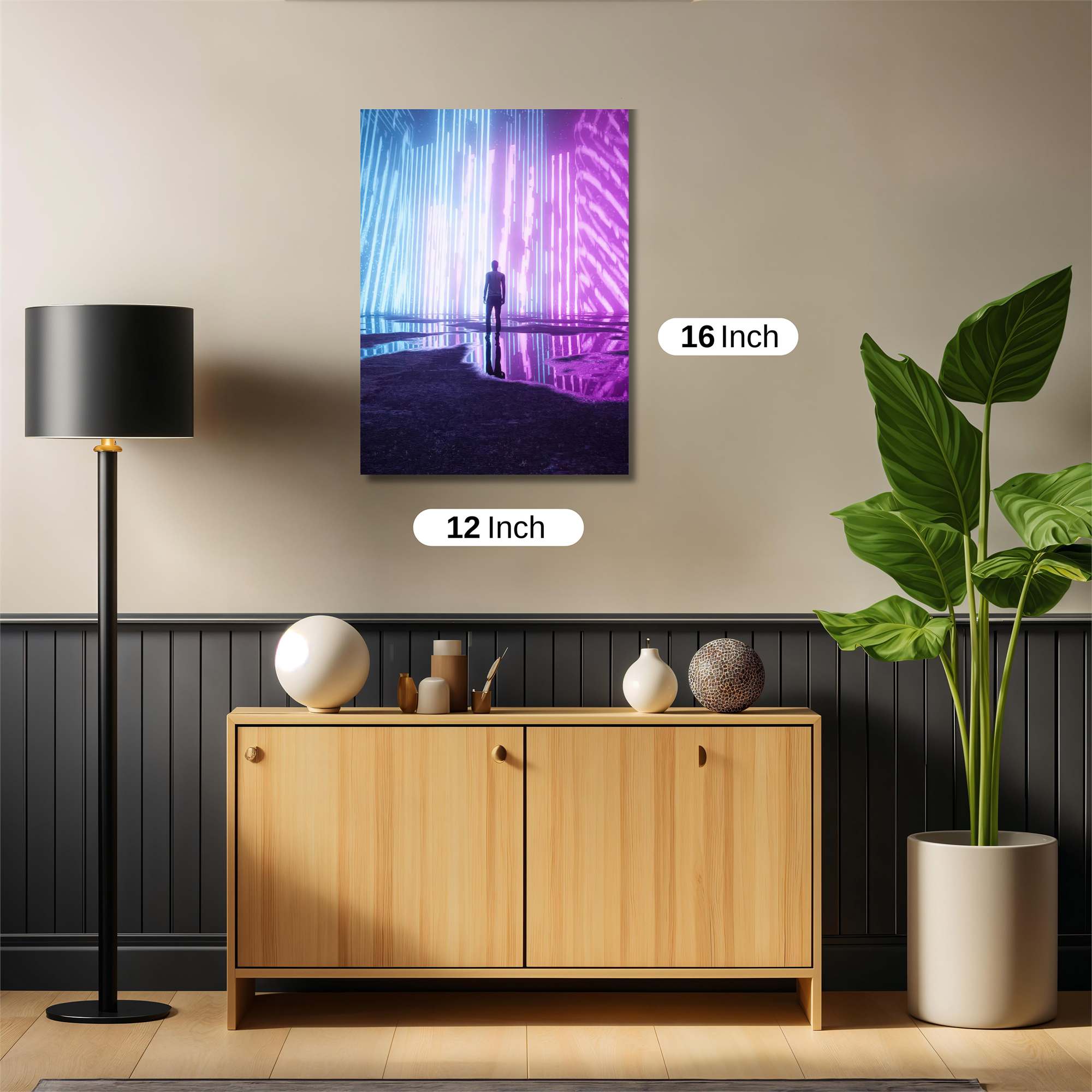 Neon Solitude Safe Wall Magnetic / M