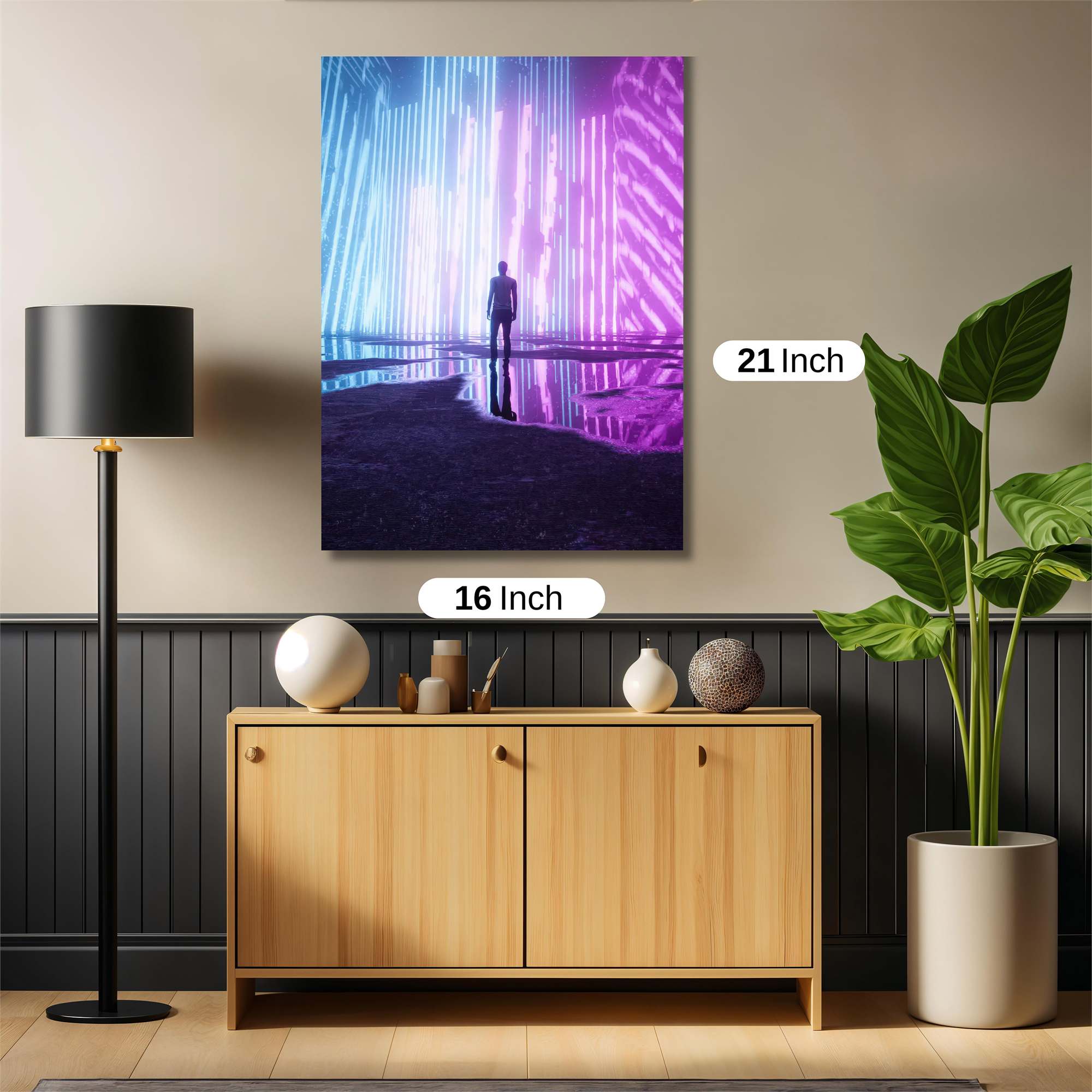 Neon Solitude Safe Wall Magnetic / M