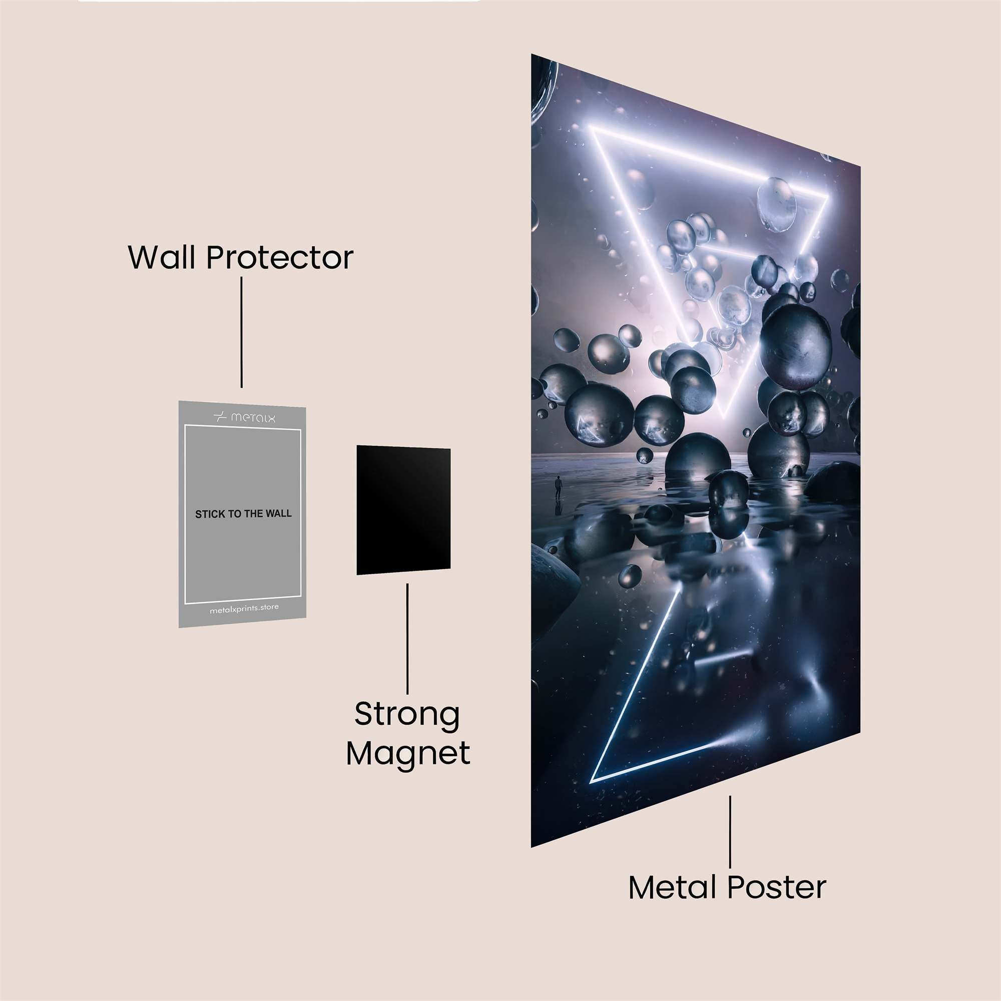 Cosmic Serenity Safe Wall Magnetic / M