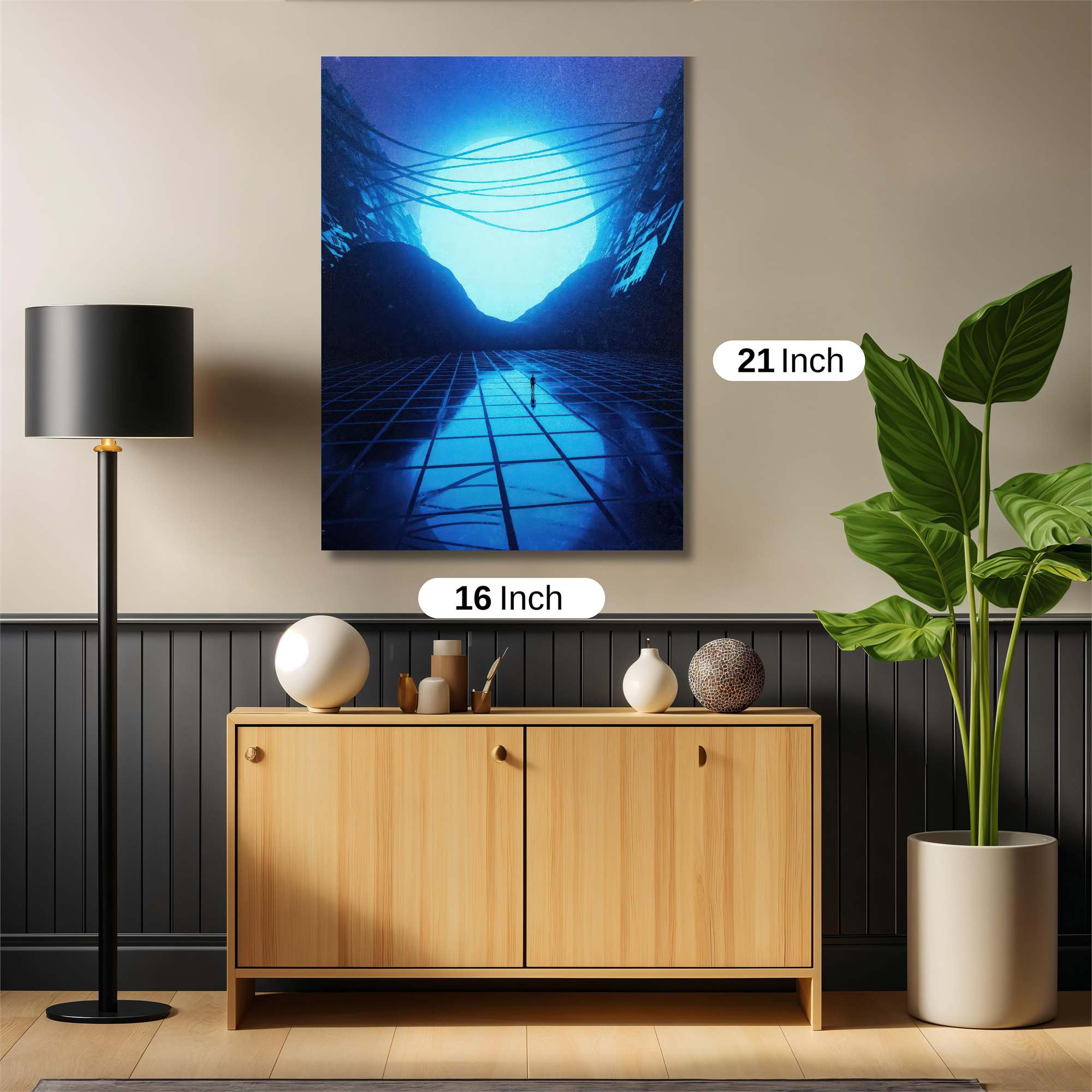 Moonlit Solitude Safe Wall Magnetic / M