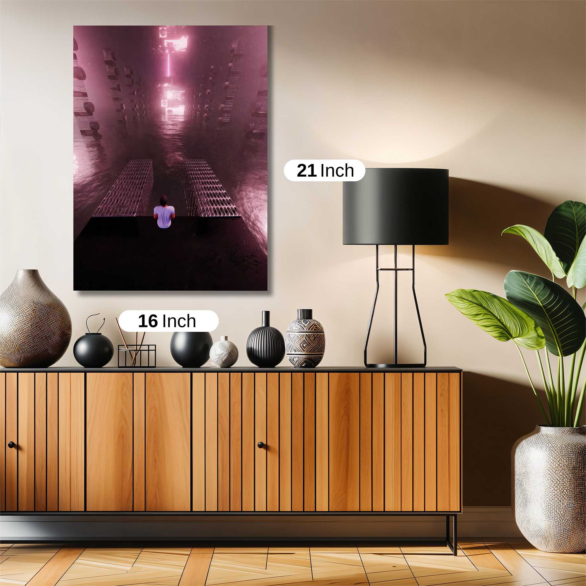 Neon Solitude Safe Wall Magnetic / M