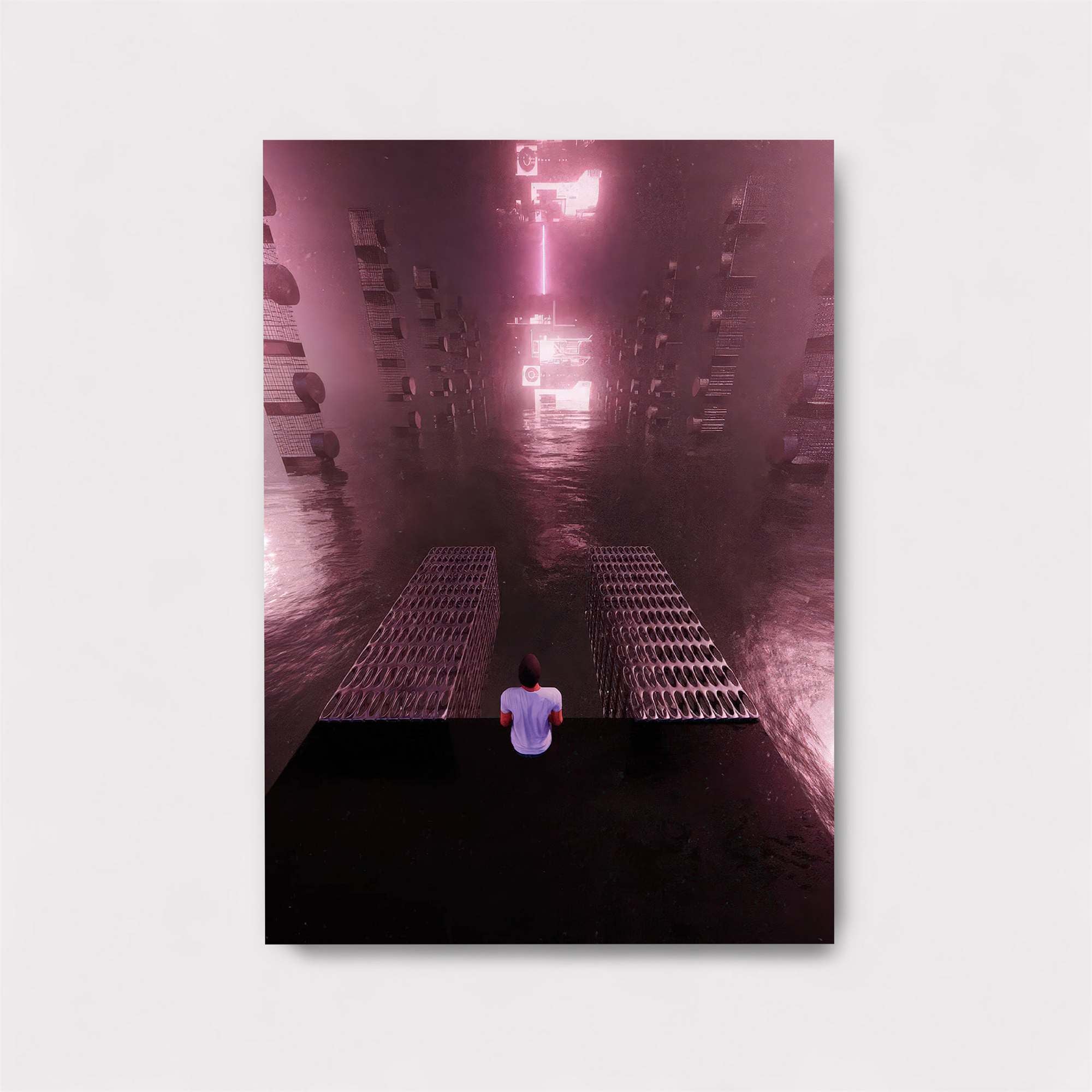 Neon Solitude Safe Wall Magnetic / M