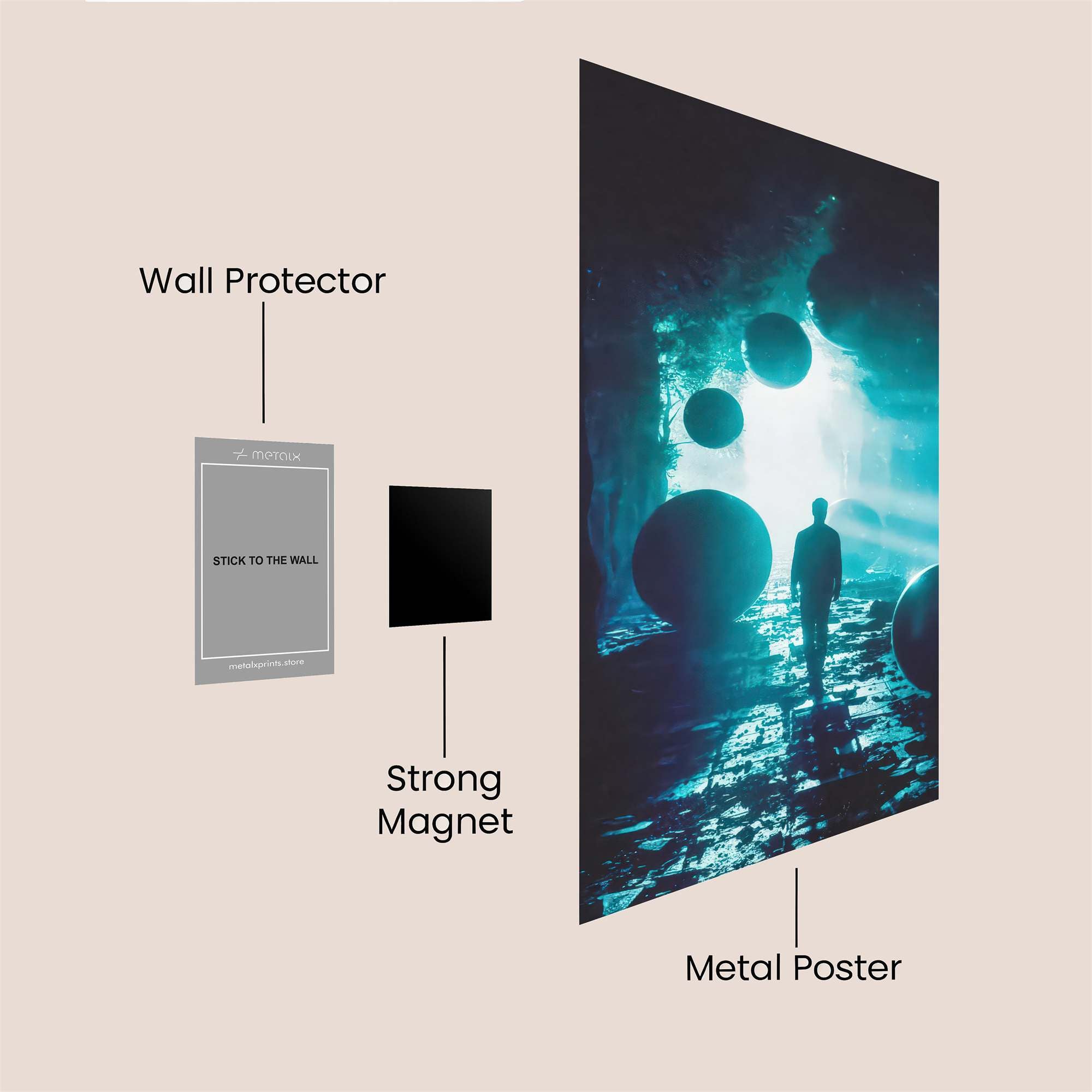 Cyber Pulse Safe Wall Magnetic / M