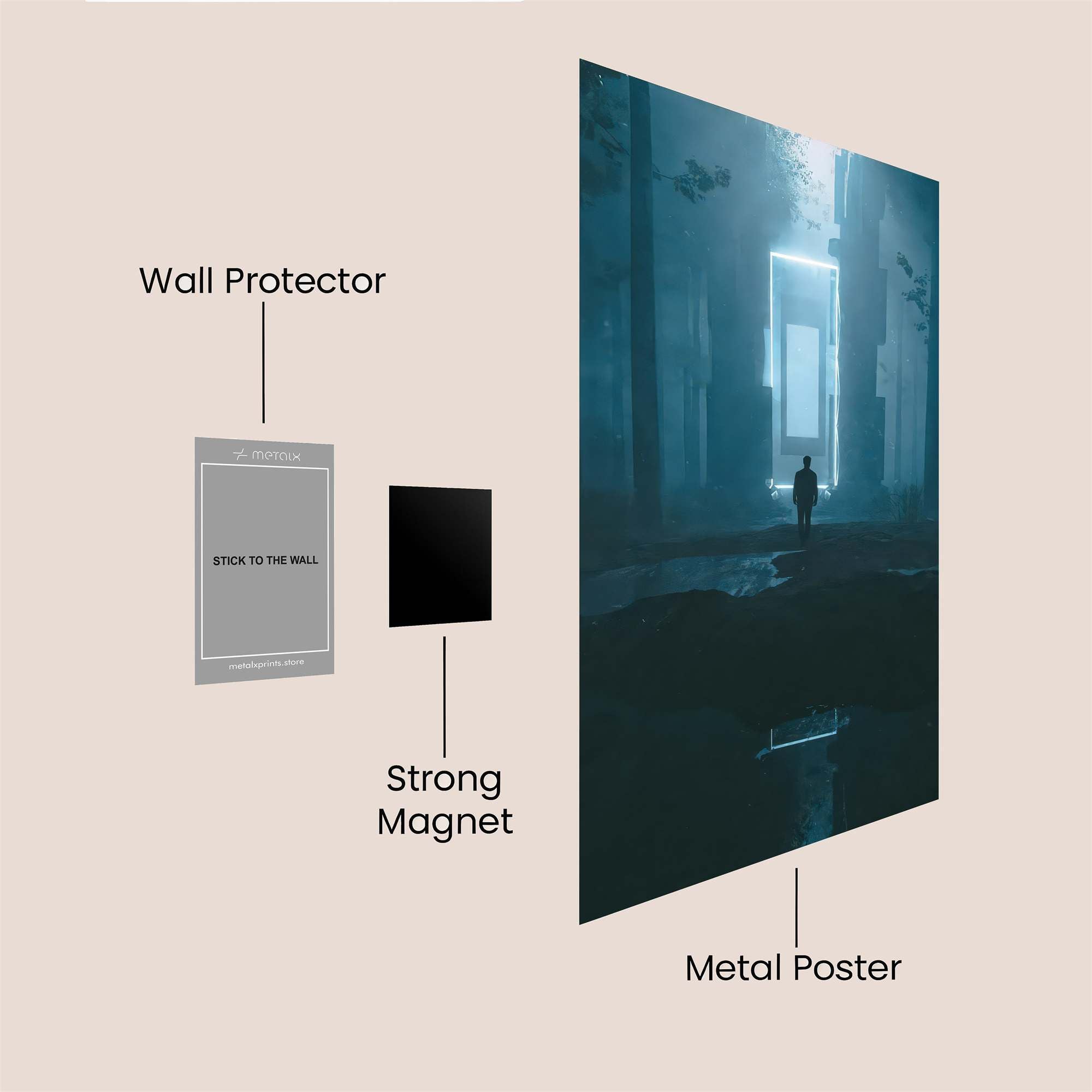 Spider Enigma Safe Wall Magnetic / M