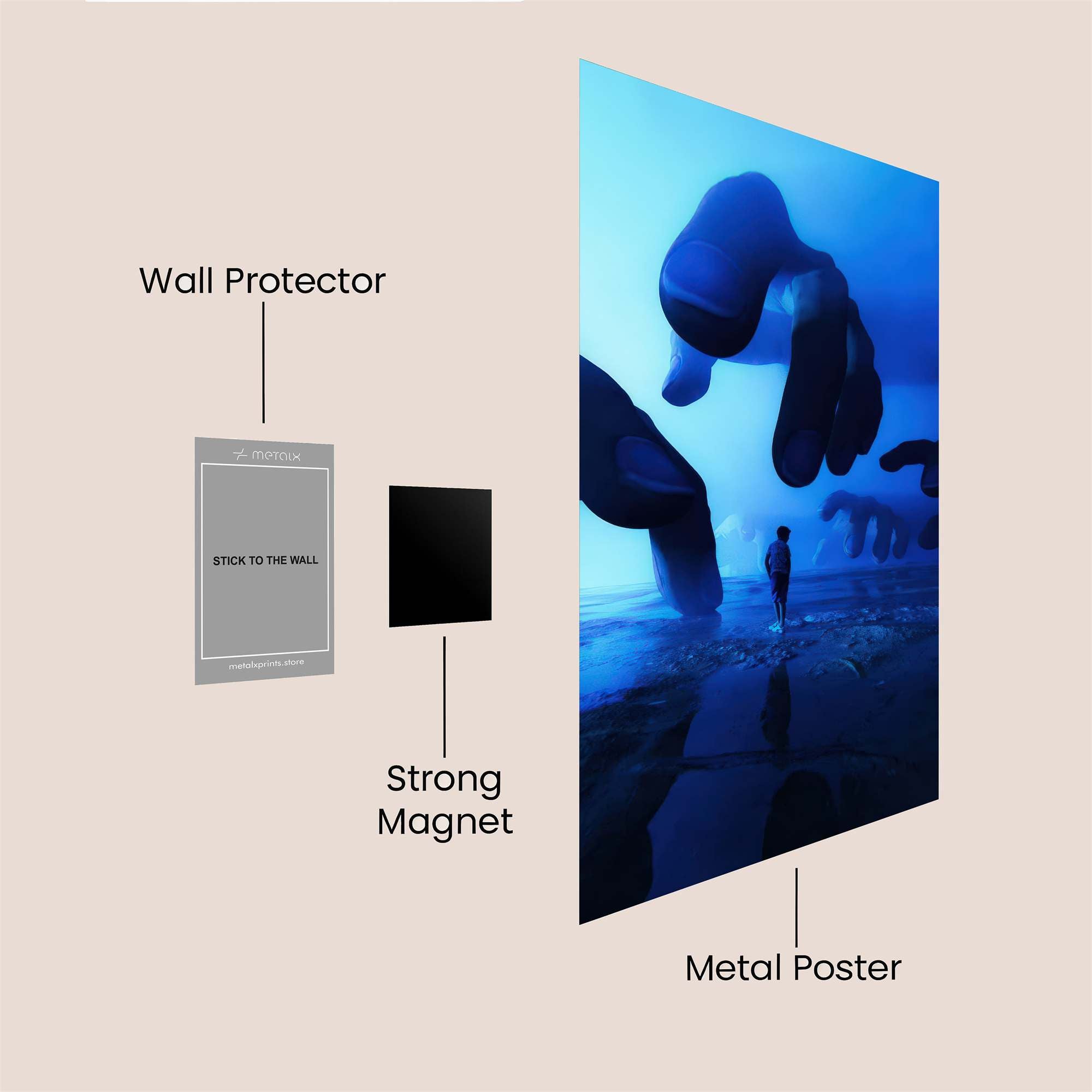 Neon Escape Safe Wall Magnetic / M