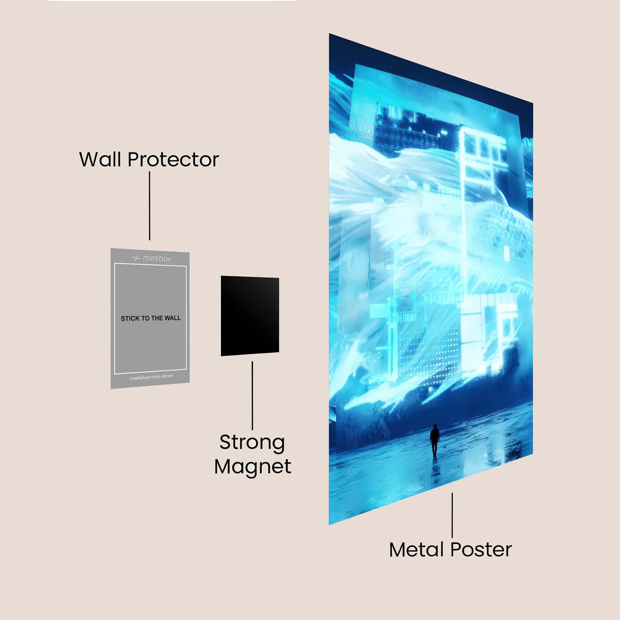Silhouette Serenity Safe Wall Magnetic / M