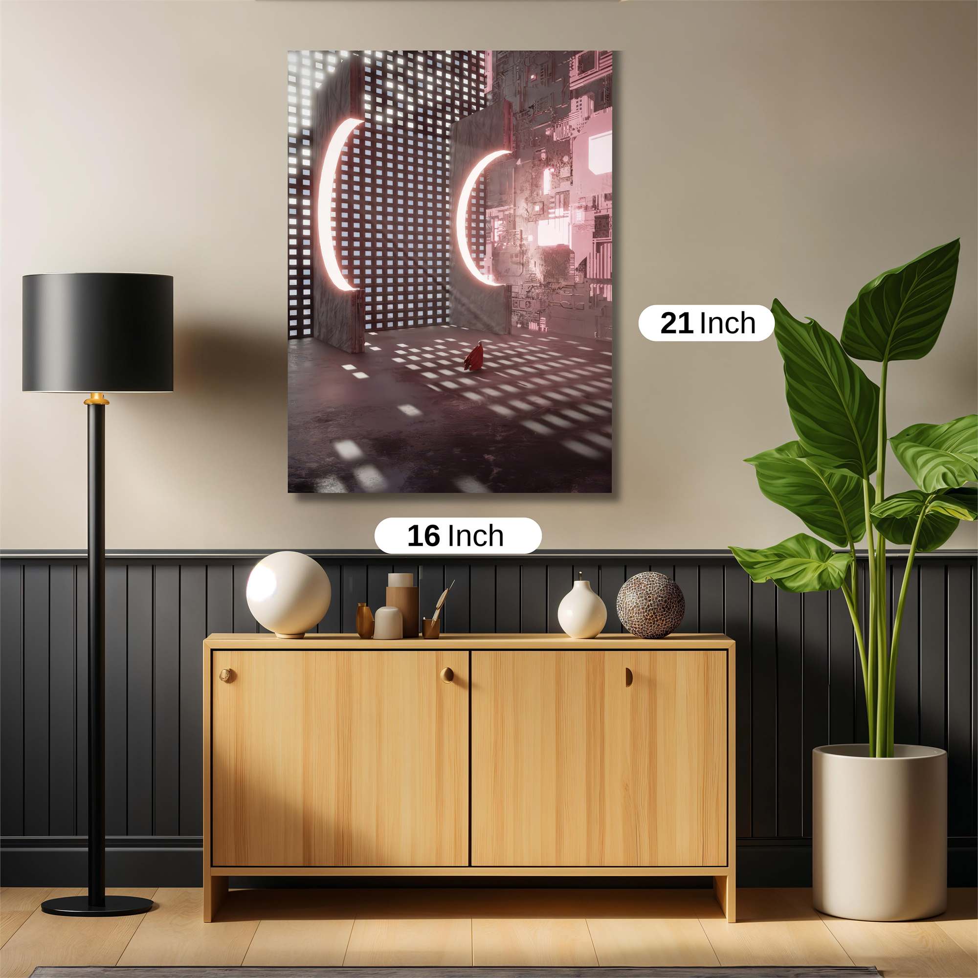 Neon Serenity Safe Wall Magnetic / M