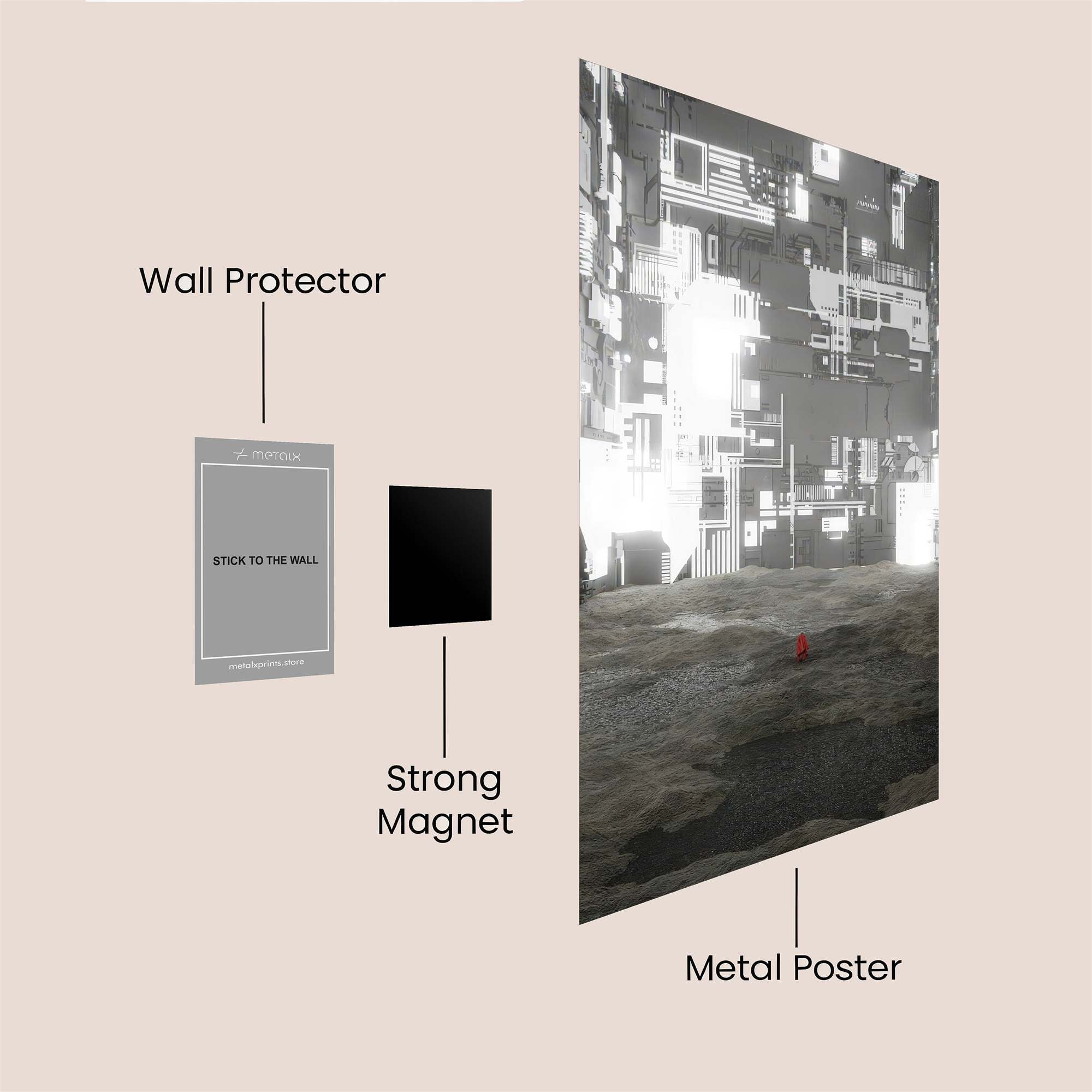 Cyber Enigma Safe Wall Magnetic / M