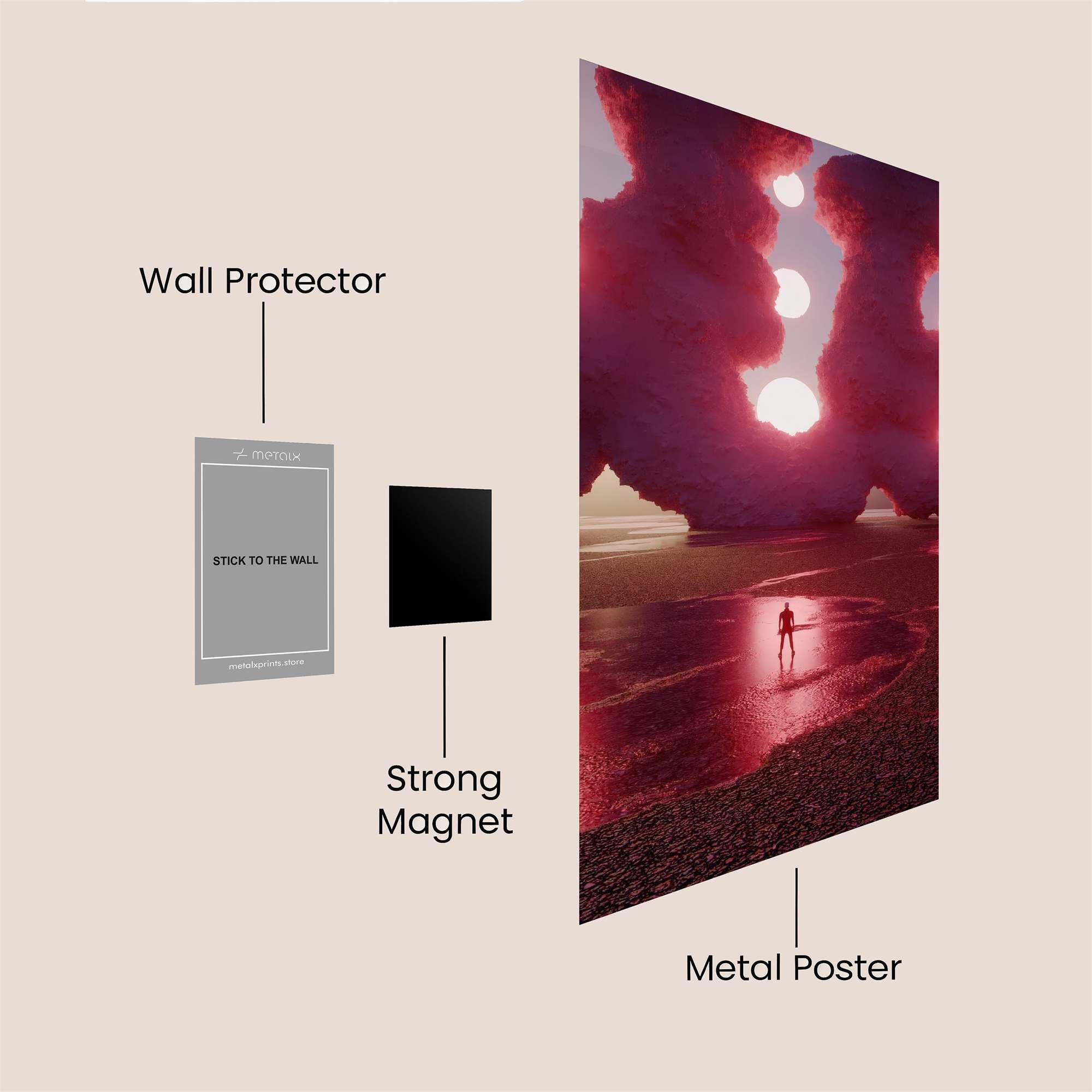 Cosmic Serenity Safe Wall Magnetic / M