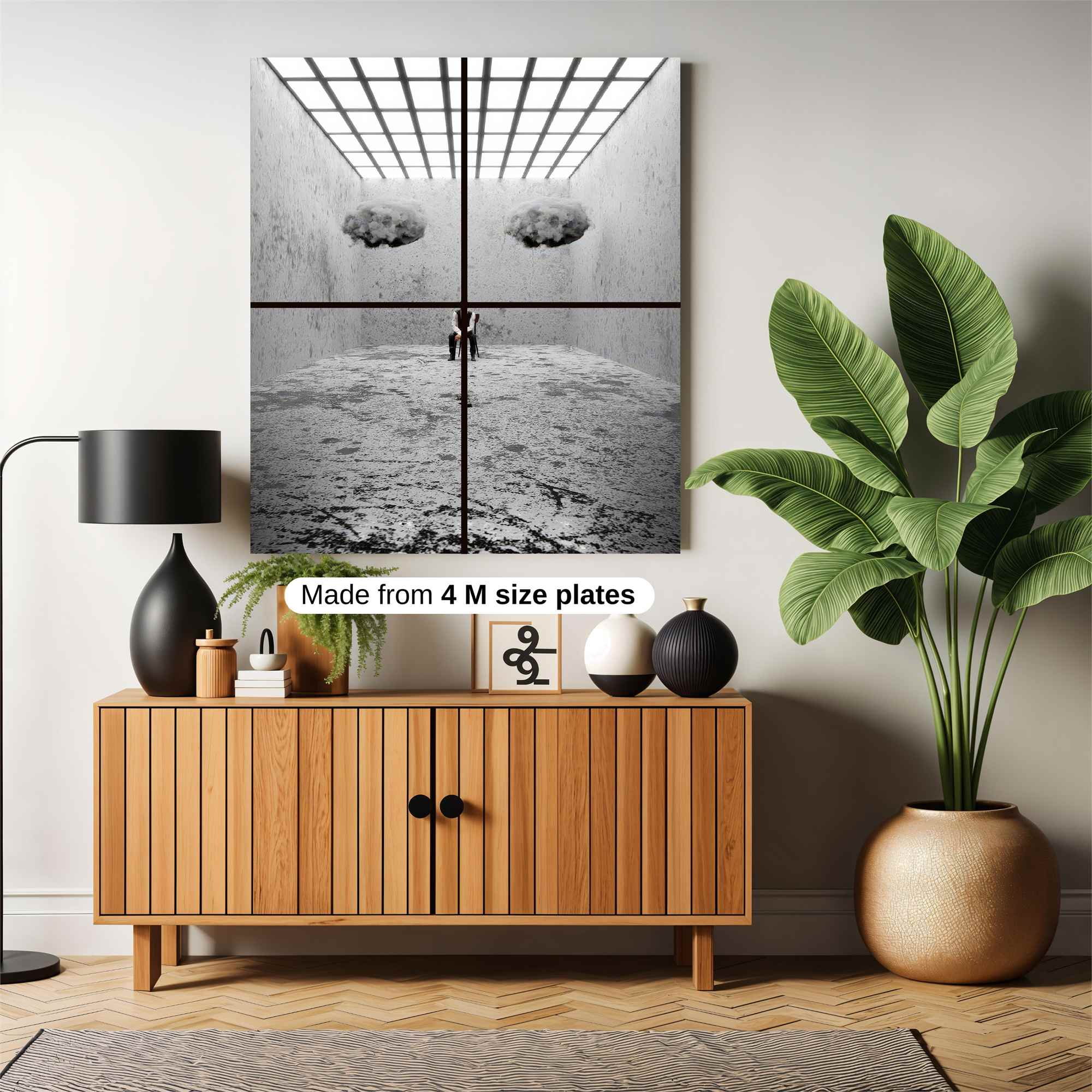 Cloudy Contemplation Safe Wall Magnetic / M