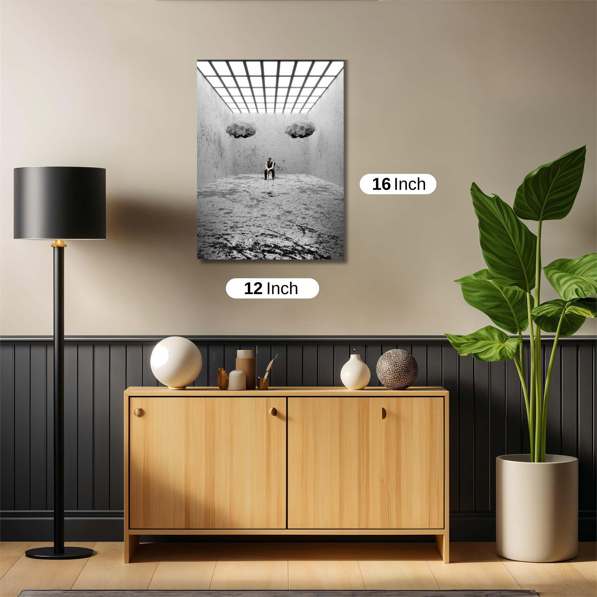 Cloudy Contemplation Safe Wall Magnetic / M