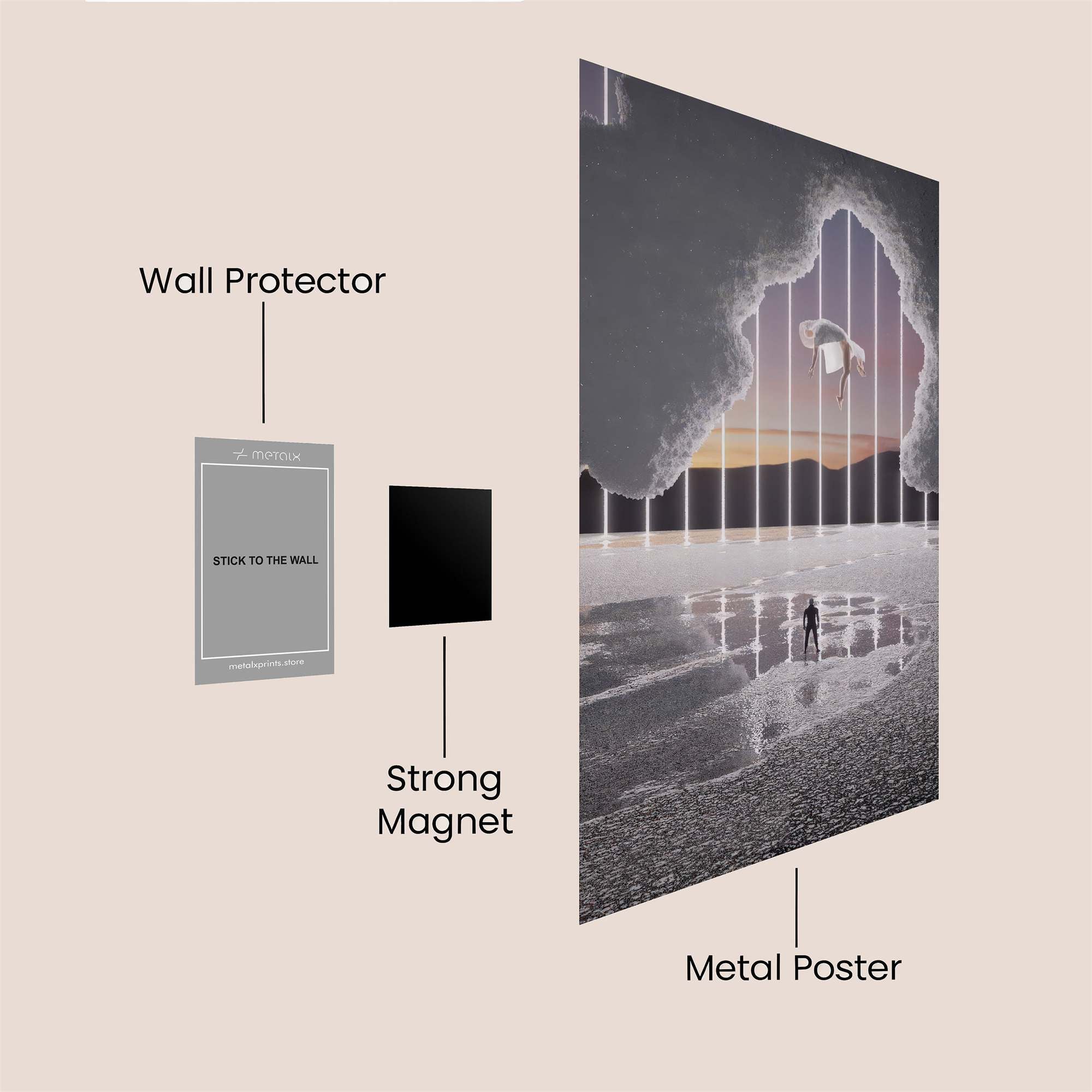 Portal Serene Safe Wall Magnetic / M