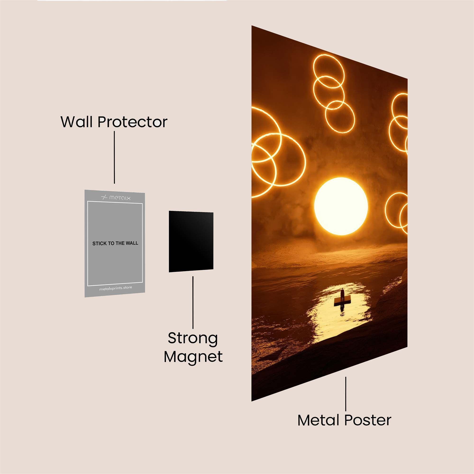 Sunrise Serenity Safe Wall Magnetic / M