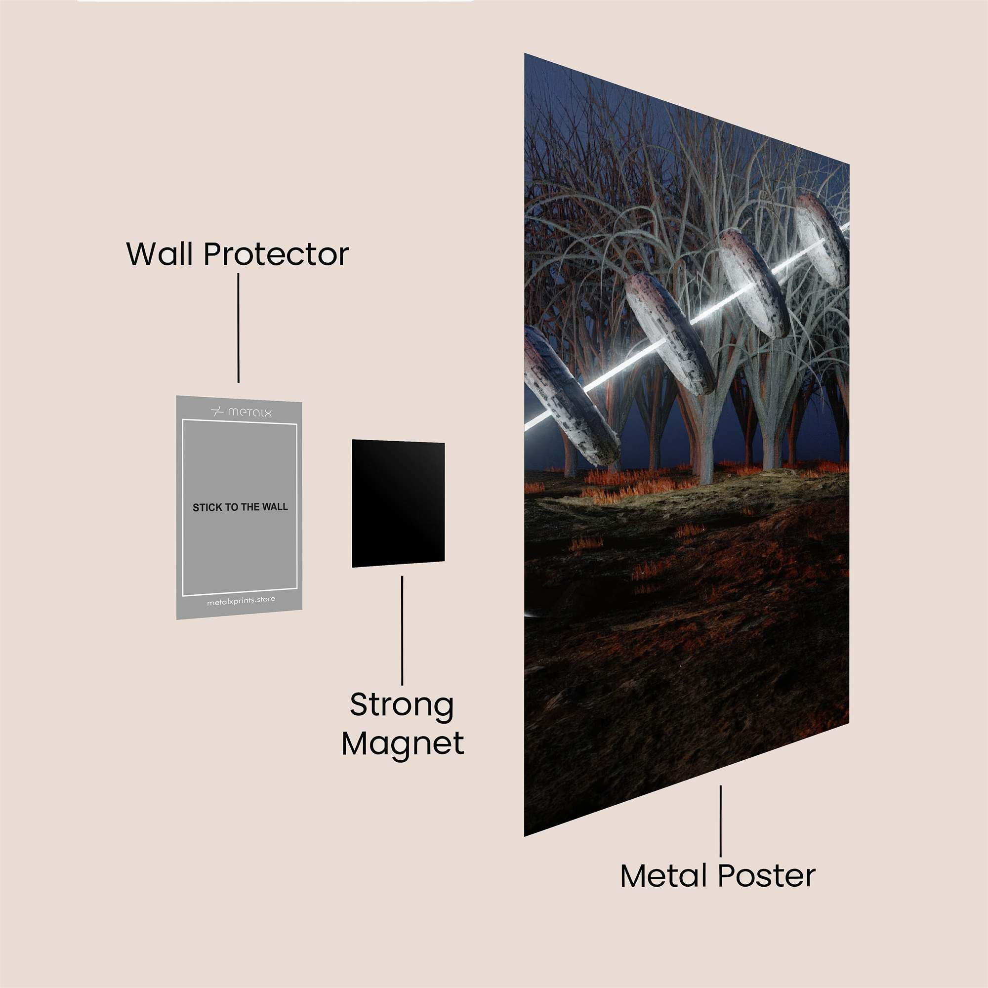Quantum Whimsy Safe Wall Magnetic / M