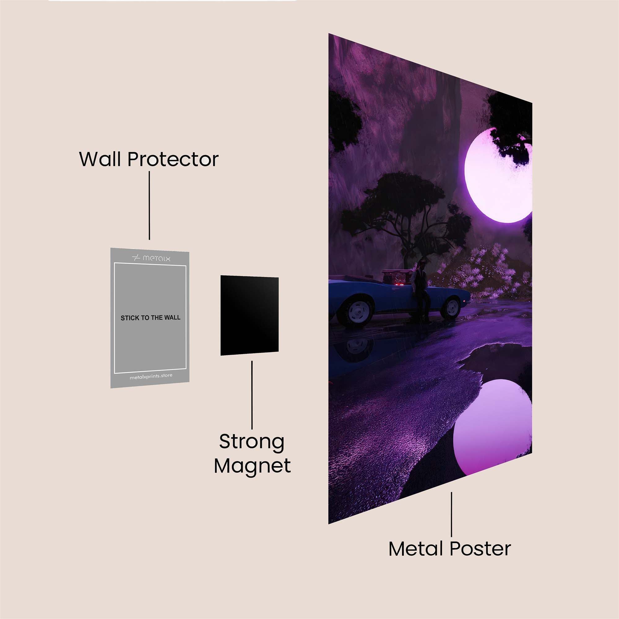 Moonlit Mystery Safe Wall Magnetic / M