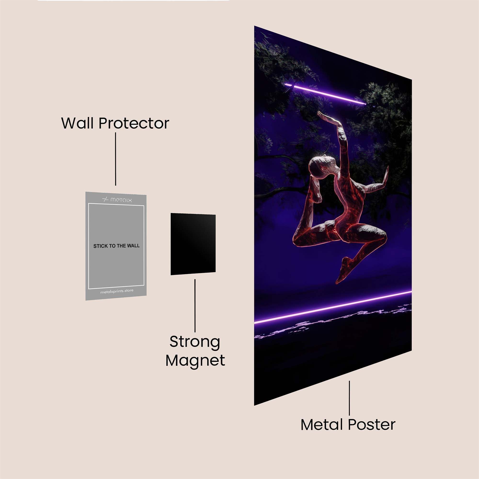 Graceful Leap Safe Wall Magnetic / M