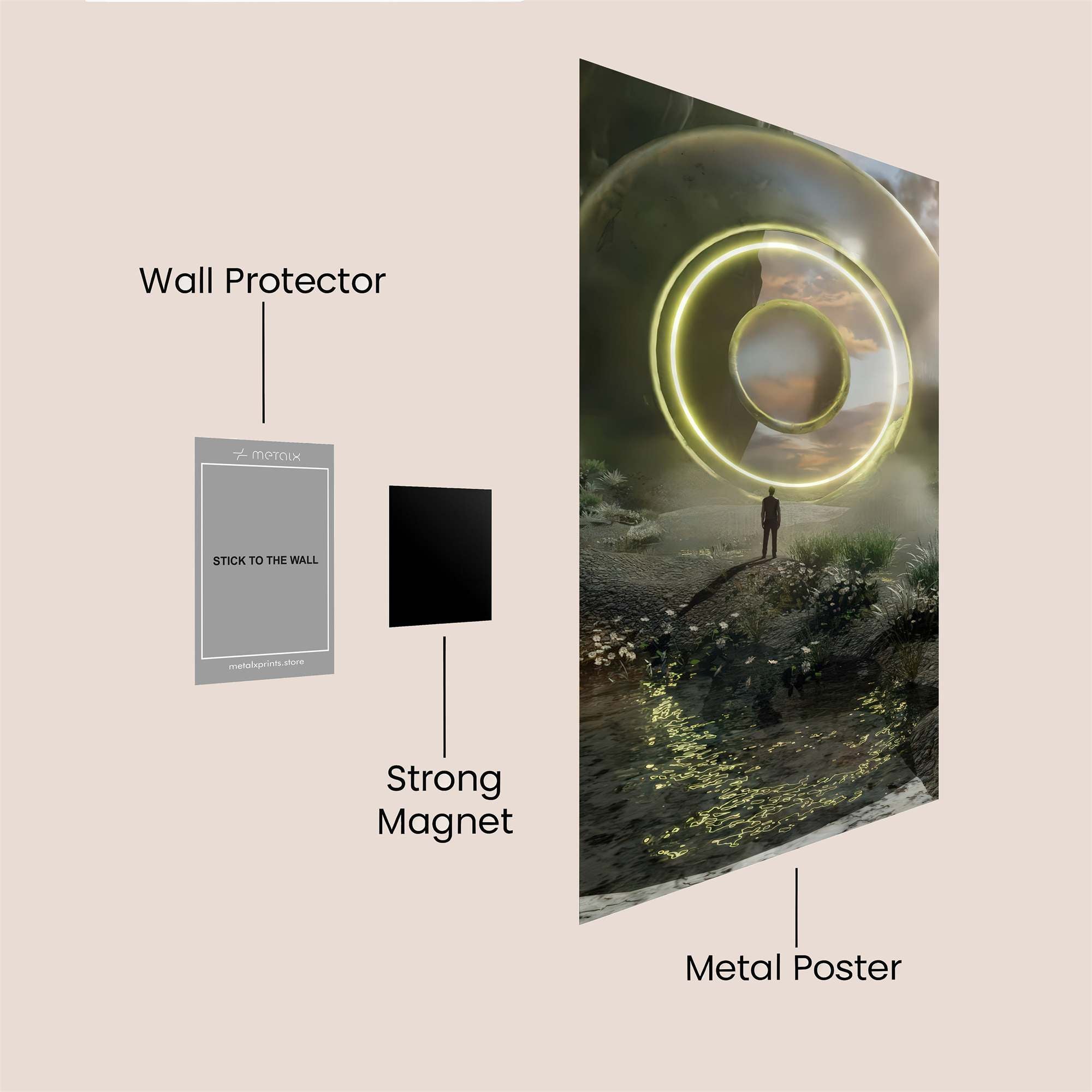 Portal Serenity Safe Wall Magnetic / M