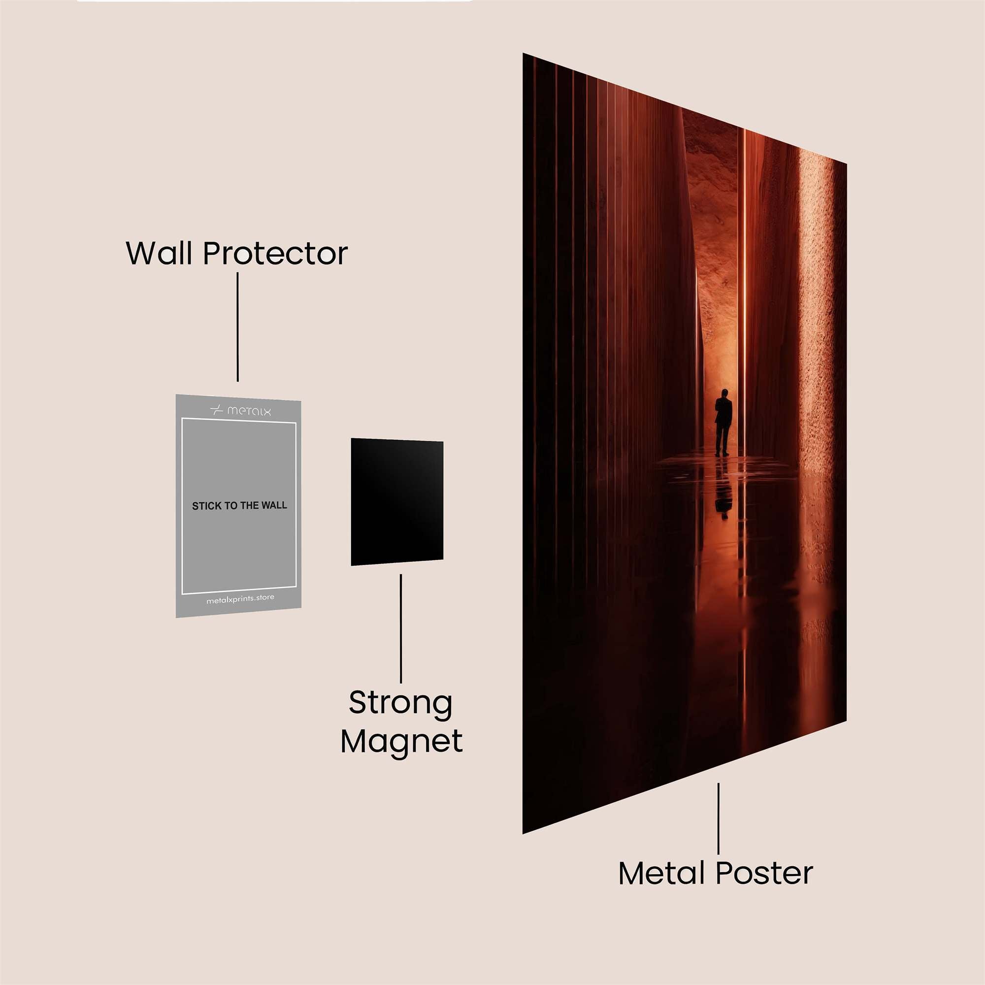 Corridor Solitude Safe Wall Magnetic / M