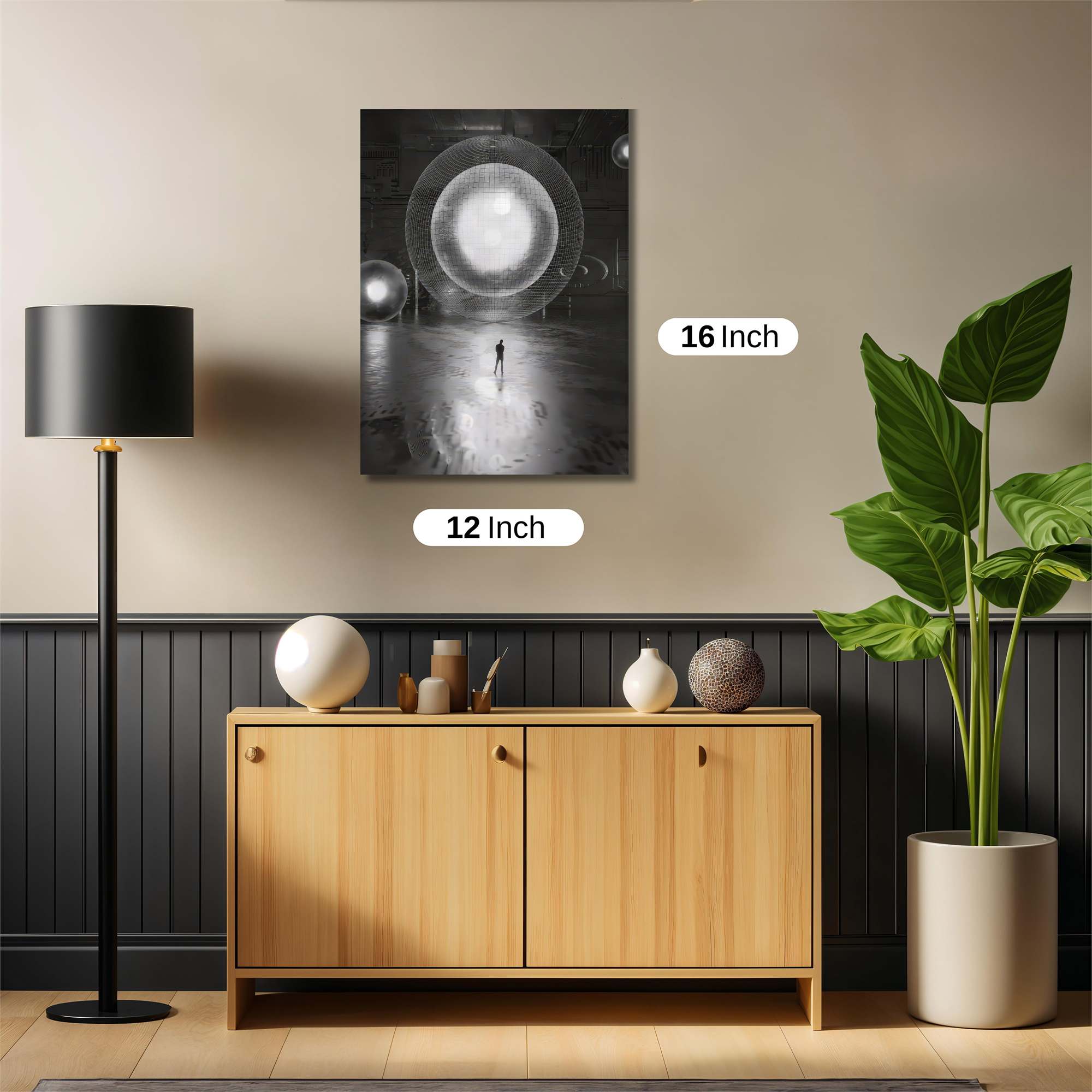 Sphere Solitude Safe Wall Magnetic / M