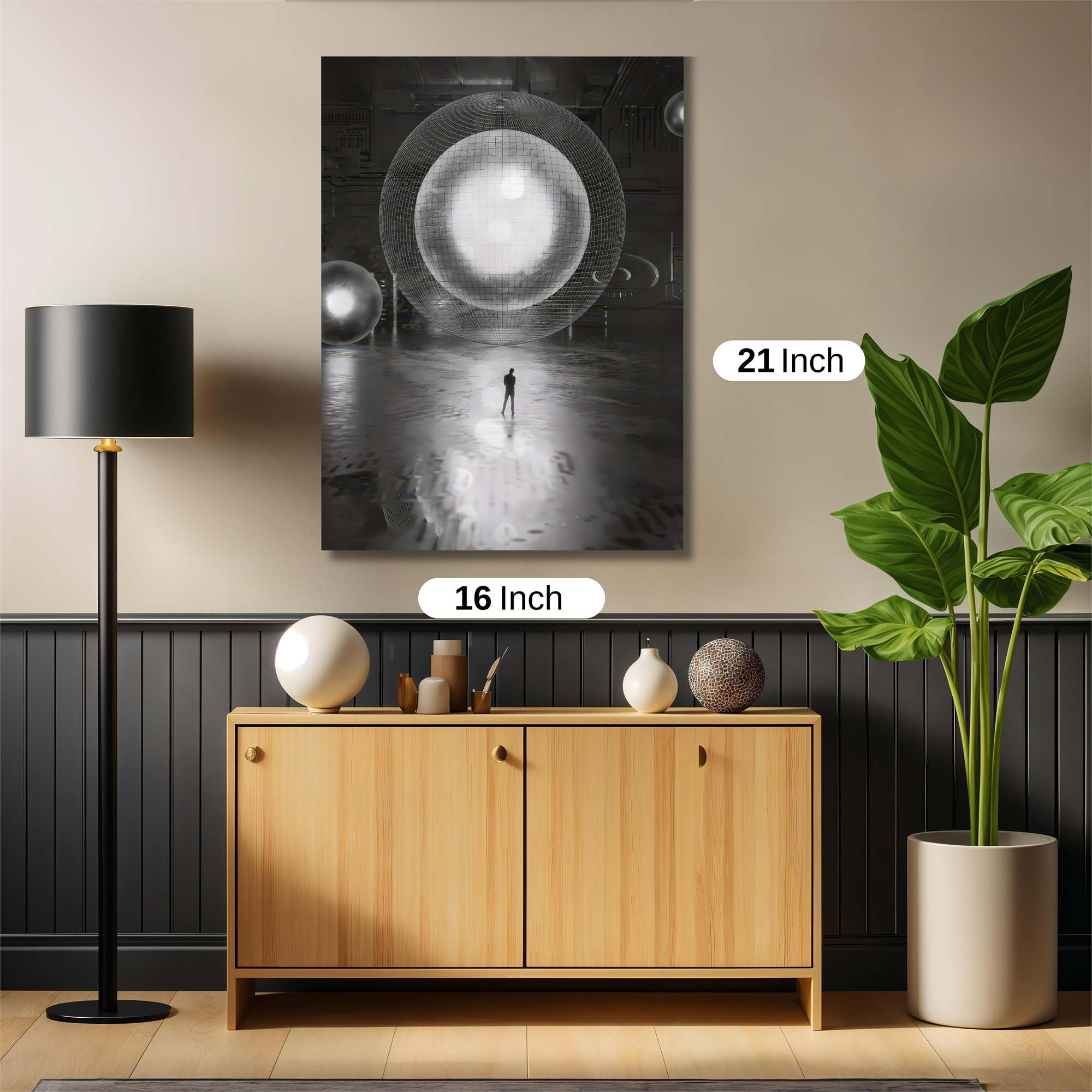 Sphere Solitude Safe Wall Magnetic / M