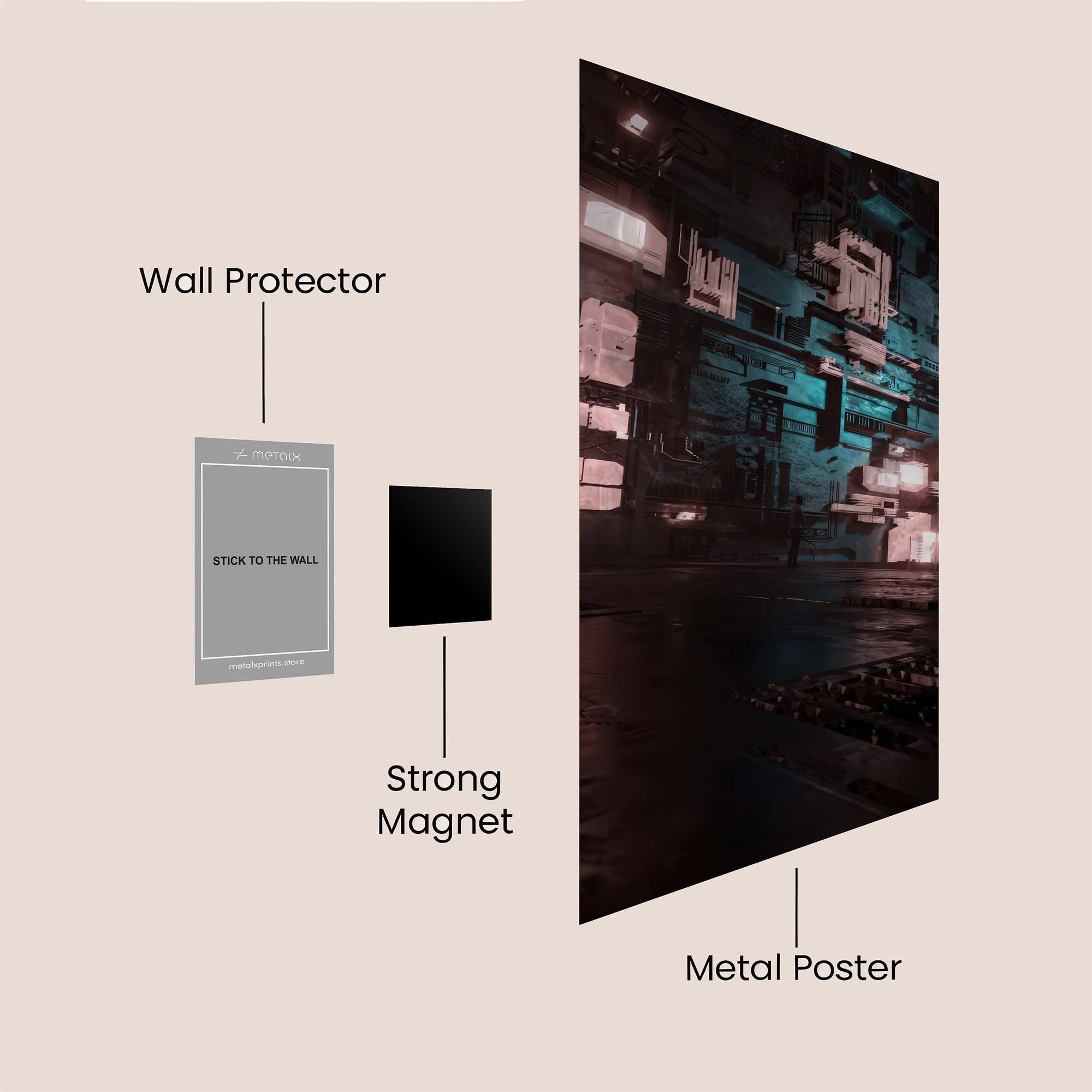 Cyberpunk Gloom Safe Wall Magnetic / M