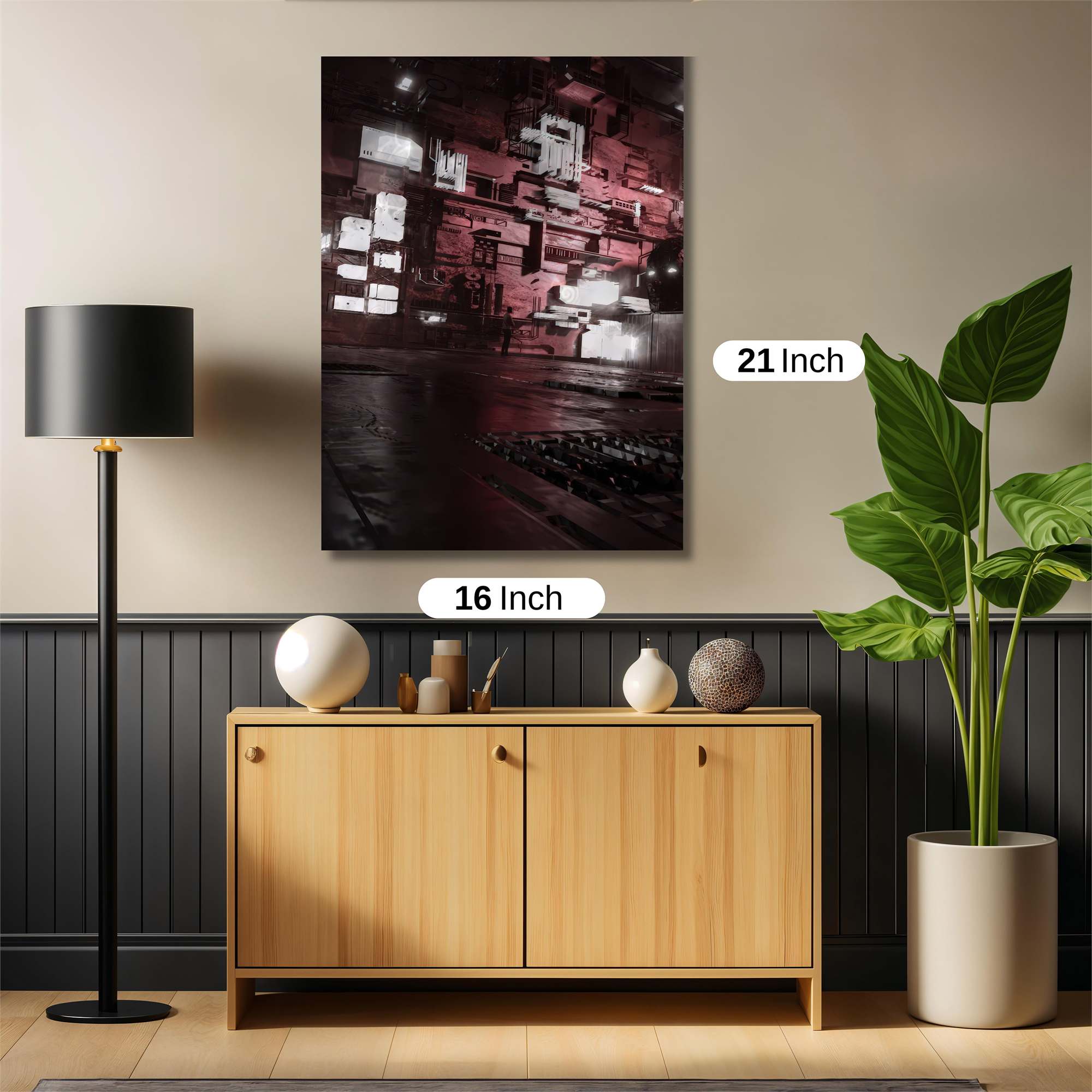 Cyberpunk Labyrinth Safe Wall Magnetic / M